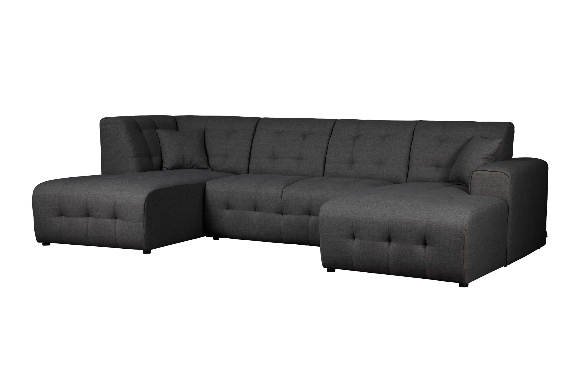 Home affaire Wohnlandschaft »Nosia U-Form«, incl. 2 Zierkissen, mit feiner Steppung