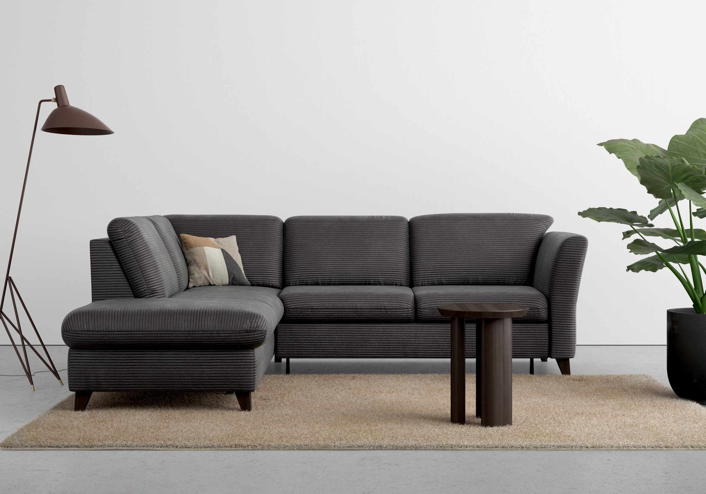 Home affaire Ecksofa »Trelleborg L-Form«, wahlweise mit Bettfunktion und Bettkasten, inkl. Federkern-Polsterung