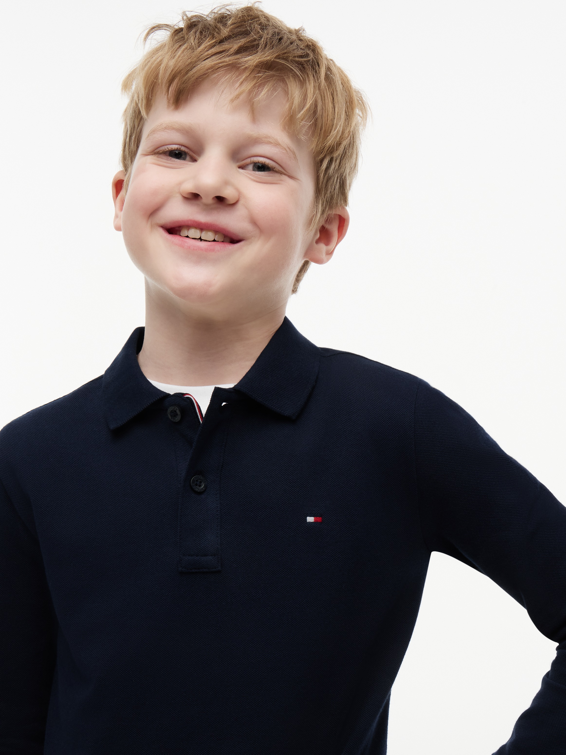Tommy Hilfiger Poloshirt »REG POLO LS« mit Logostickerei