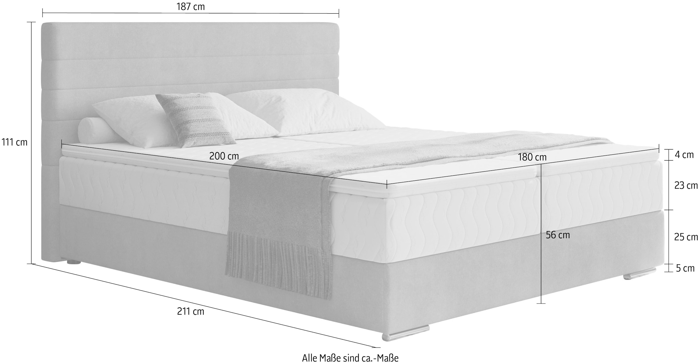 INOSIGN Boxbett »Stratus 2«, inkl. Bettkasten und Matratze