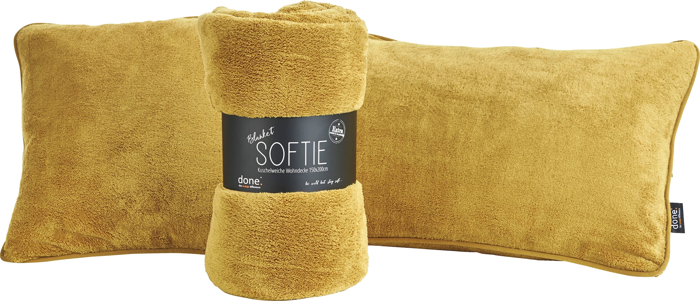 done.® Wohndecke »Softie«, Extra weiche Wohndecke aus softigem Teddy-Stoff, Kuscheldecke