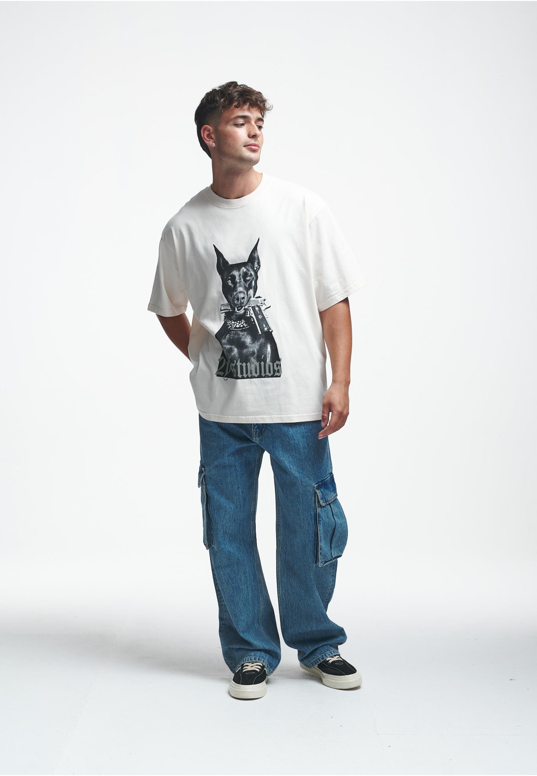 2Y Studios T-Shirt »2Y Studios Herren Doberman Oversize Tee« 1 Stk.