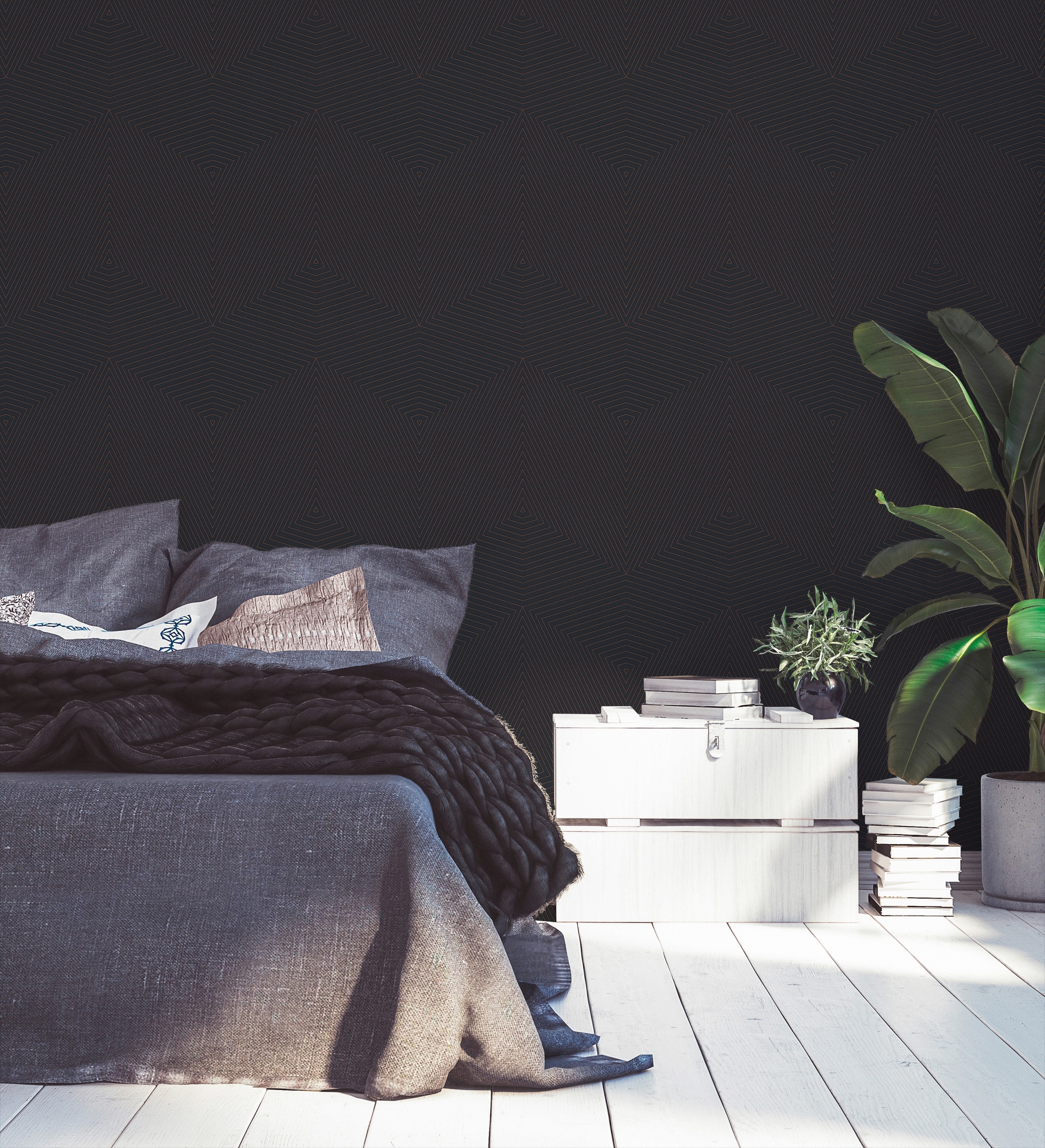 Daniel Hechter Vliestapete 3D-Optik | geometrisch | grafisch leicht strukturiert Designertapete Tapete Geometrisch Tapeten Wohnzimmer Schlafzimmer Flur
