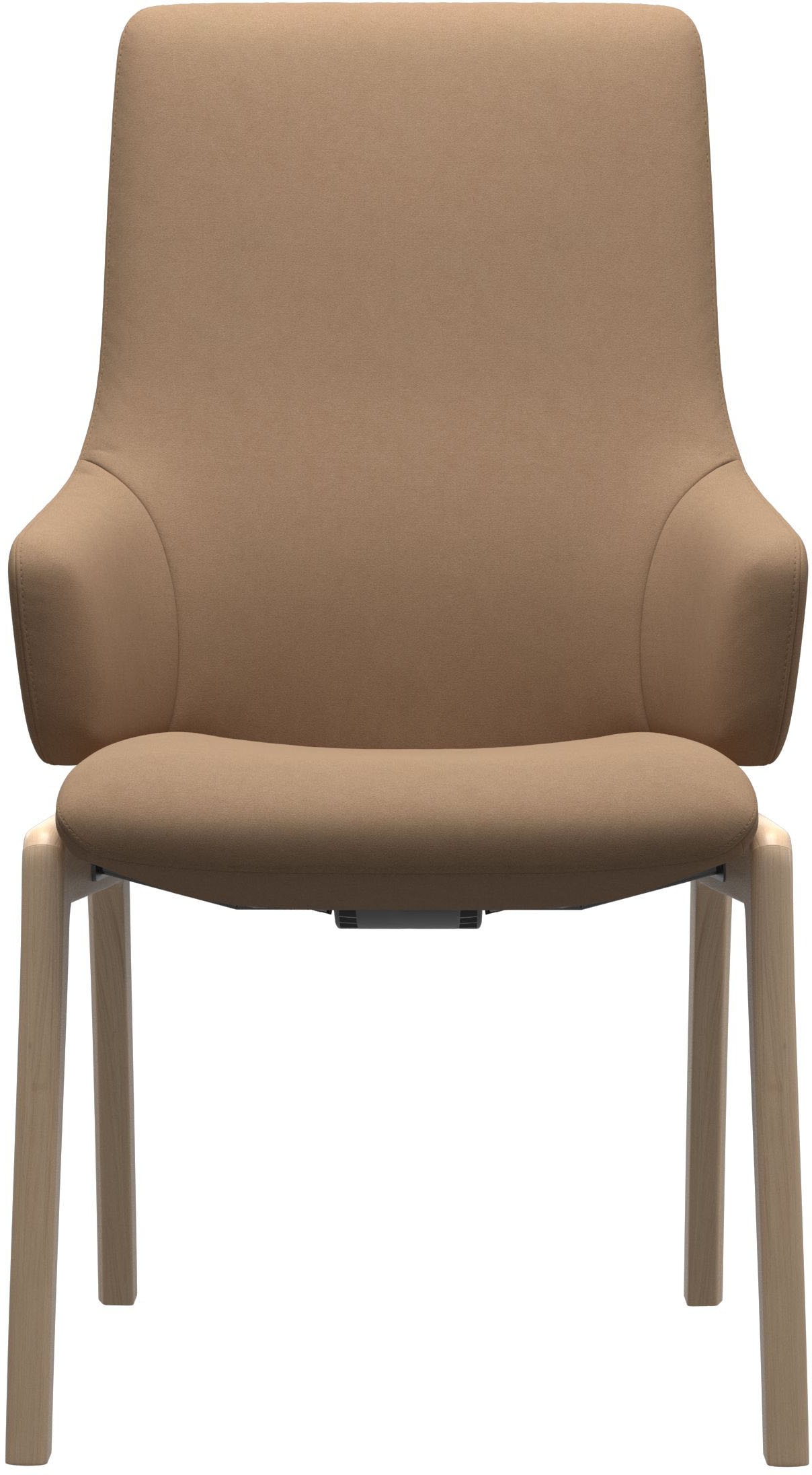 Stressless® Polsterstuhl »Laurel«, Microfaser DINAMICA, High Back mit Armlehne, Größe L, mit abgerundeten Beinen in Walnuss