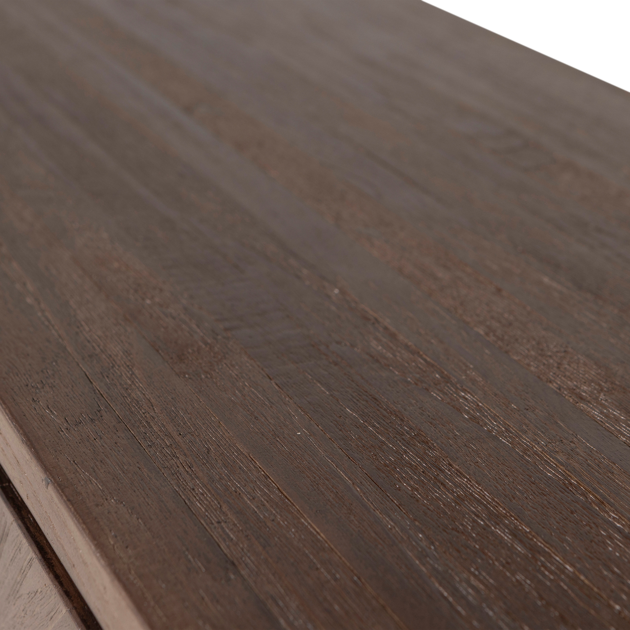 WOOOD Lowboard »Sun mit 4 Türen und recyceltem Teakholz« Recyceltes Teakholz, tropisches Hartholz mit gerader Maserung