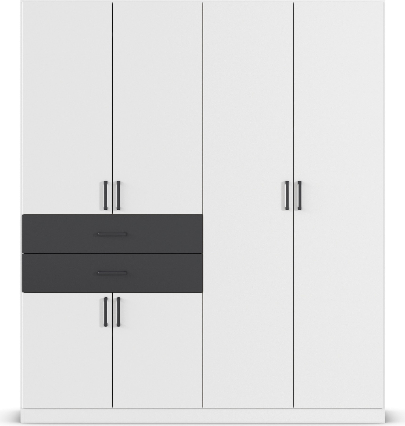 rauch Drehtürenschrank »Kleiderschrank Schrank Garderobe MAIKA mit Dekor-Front«, 2 Schubladen, in verschiedenen Breiten, Höhen, Farben, MADE IN GERMANY