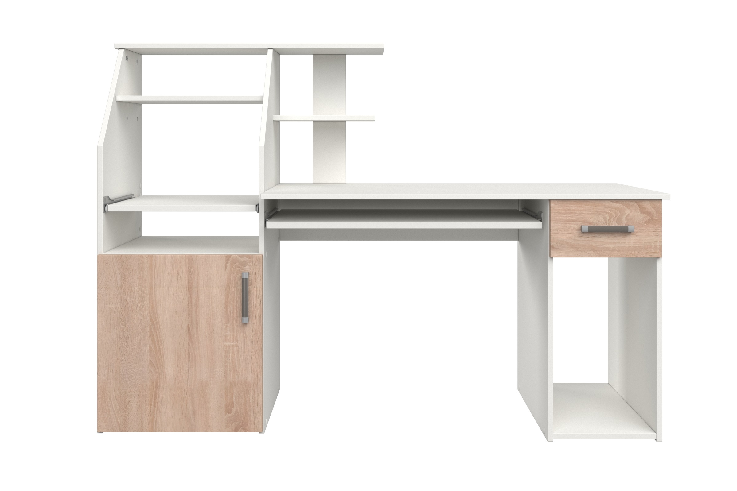 VOGL Möbelfabrik Schreibtisch »Don«, mit Tastatur- & Druckerauszug, Breite 137,5 cm, Made in Germany