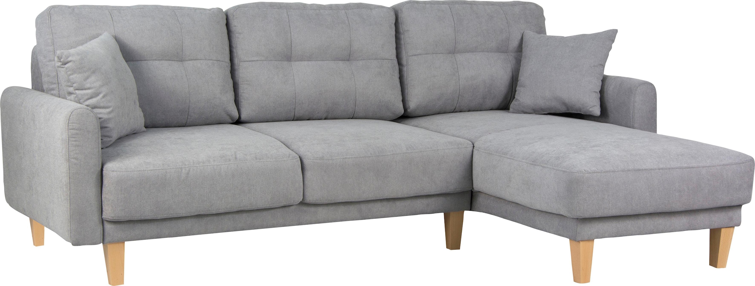Home affaire Ecksofa »TRIPLO optionale Schlafsofa mit Bettkasten, Maße B/T/H: 234/164/89 cm« L-Form wahlweise mit Bettfunktion - Liegefläche 132x210 cm