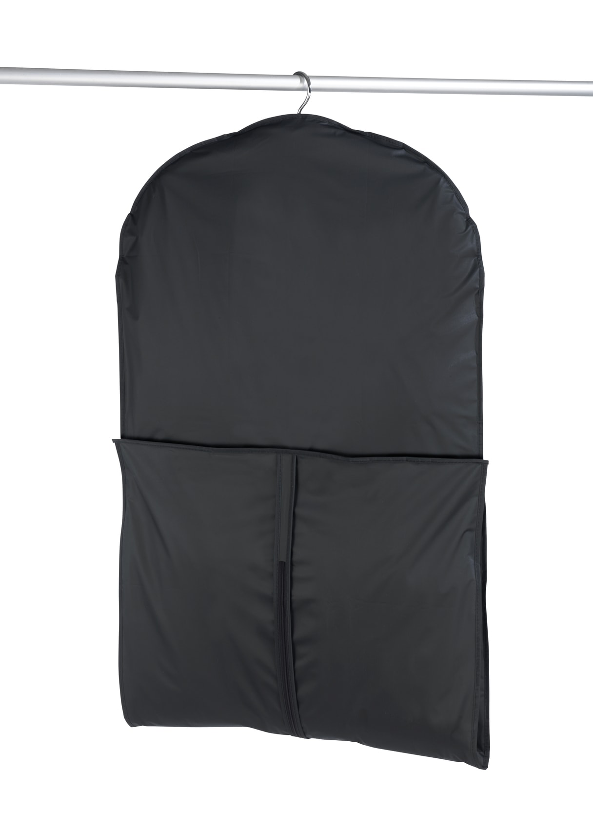 WENKO Kleidersack »Modell Deep Black«, (Set, 3 St.), Kleiderhülle mit Sichtfenster & Reißverschluss, abwaschbar, 3 Größen