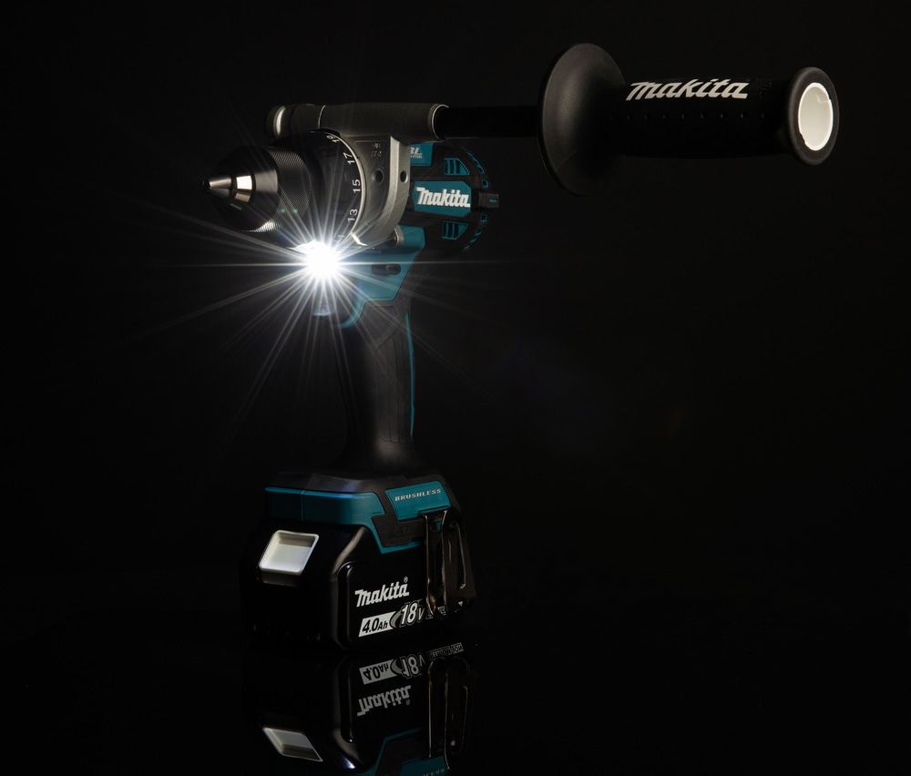 Makita Akku-Bohrschrauber »»DDF492RG3J« 18V, max. 141 Nm, Inkl. 3x 6Ah Akku und Ladegerät« extrastark, bürstenlos, für intensive Bohrungen und Verschraubungen