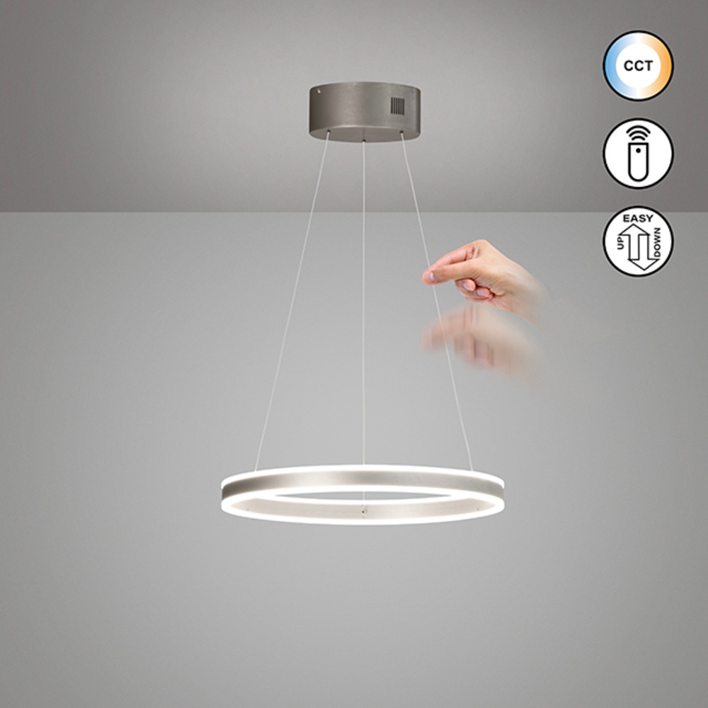 FISCHER & HONSEL Pendelleuchte »Silvio« LED-Board 1 Stk. Farbtemperatur stufenlos einstellbar, höhenverstellbar mit Kabellift