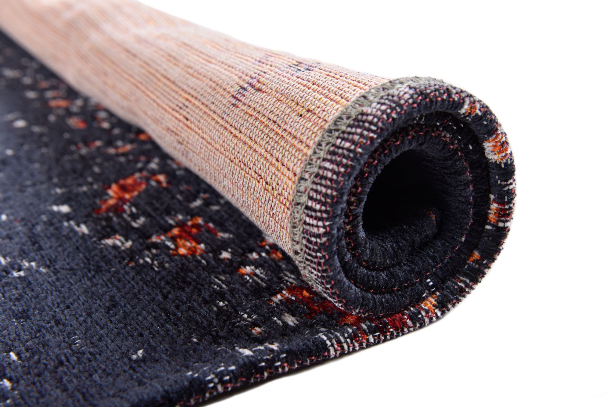 Gino Falcone Teppich »Cosima-116«, rechteckig, 3 mm Höhe, flachgeweber Jaquard-Teppich, mit Chenillegarn, modernes Design