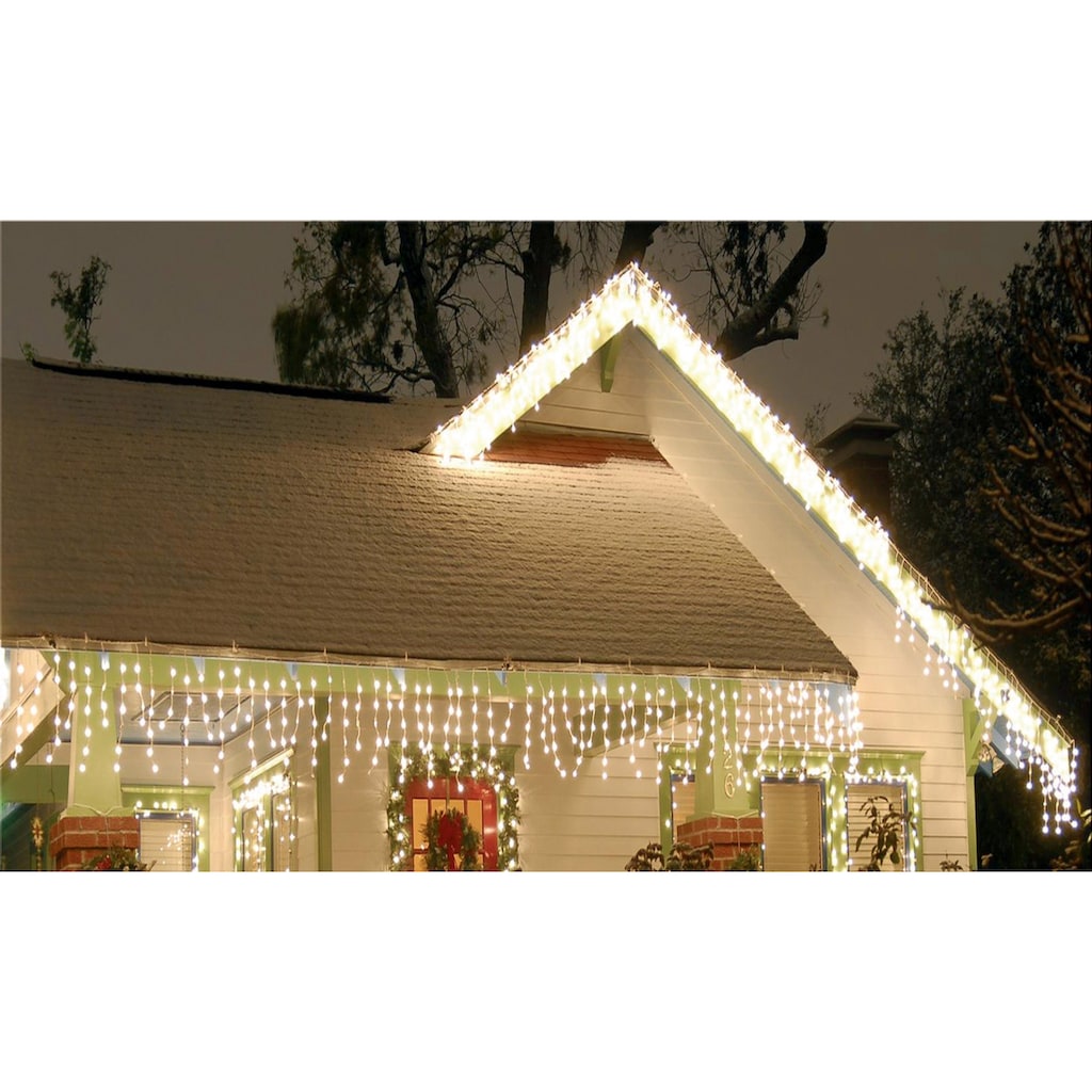 my home LED-Lichterkette »Eisregen, Weihnachtsdeko aussen«
