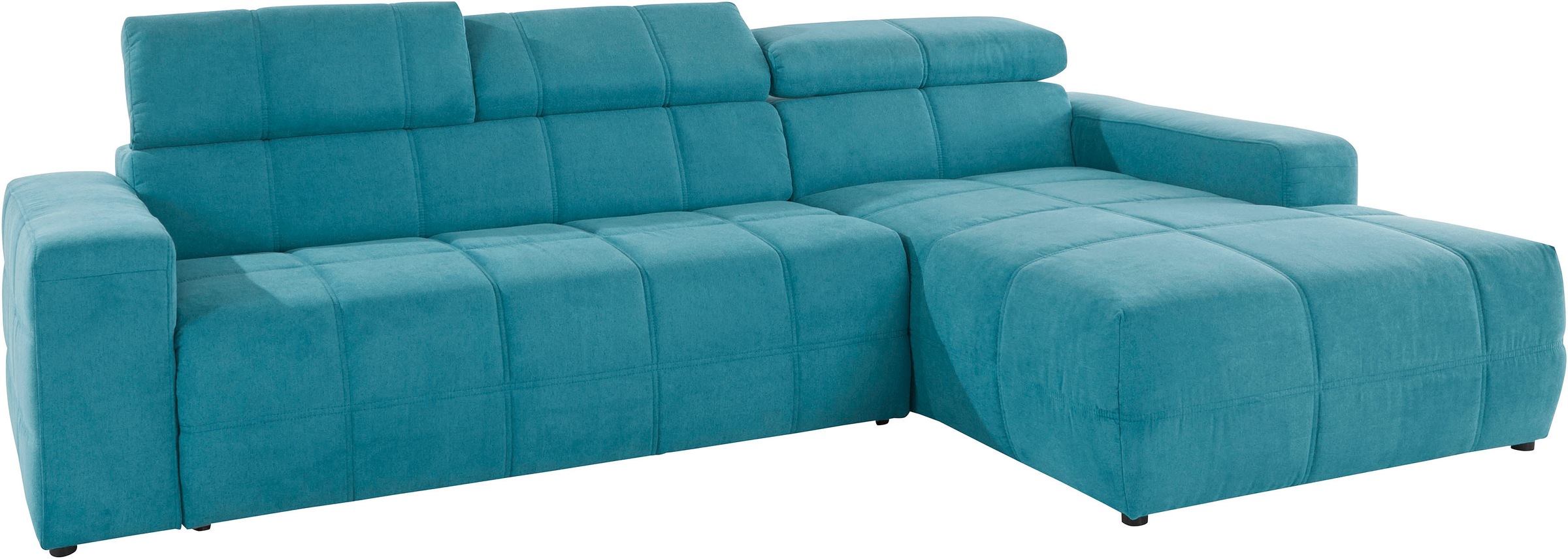 DOMO collection Ecksofa »Brandon große Ausführung B/T/H: 289/177/80 cm, auch in Leder und Cord«, mit Kopfteilverstellung, wahlweise Sitztiefenverstellung, L-Form