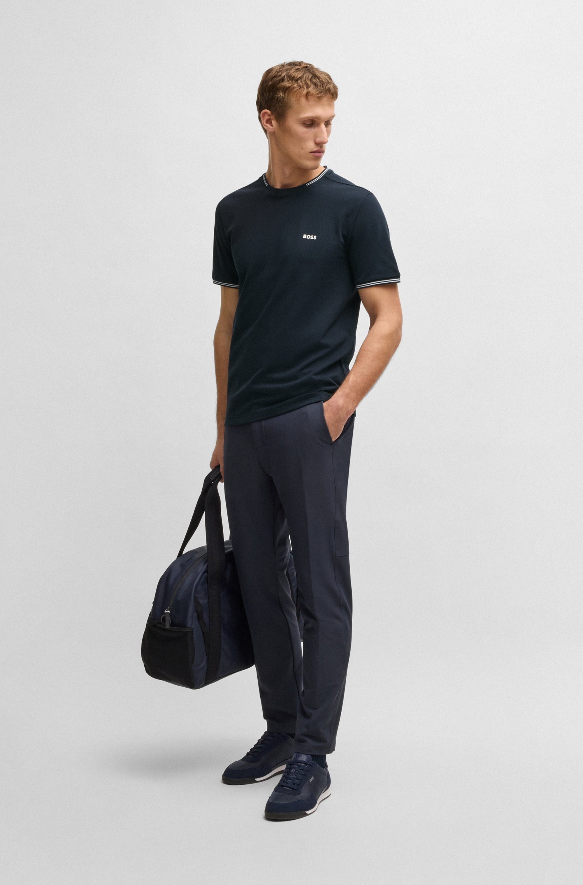 BOSS GREEN T-Shirt »Taul« aus softem Stretch-Baumwoll-Piqué, Regular Fit