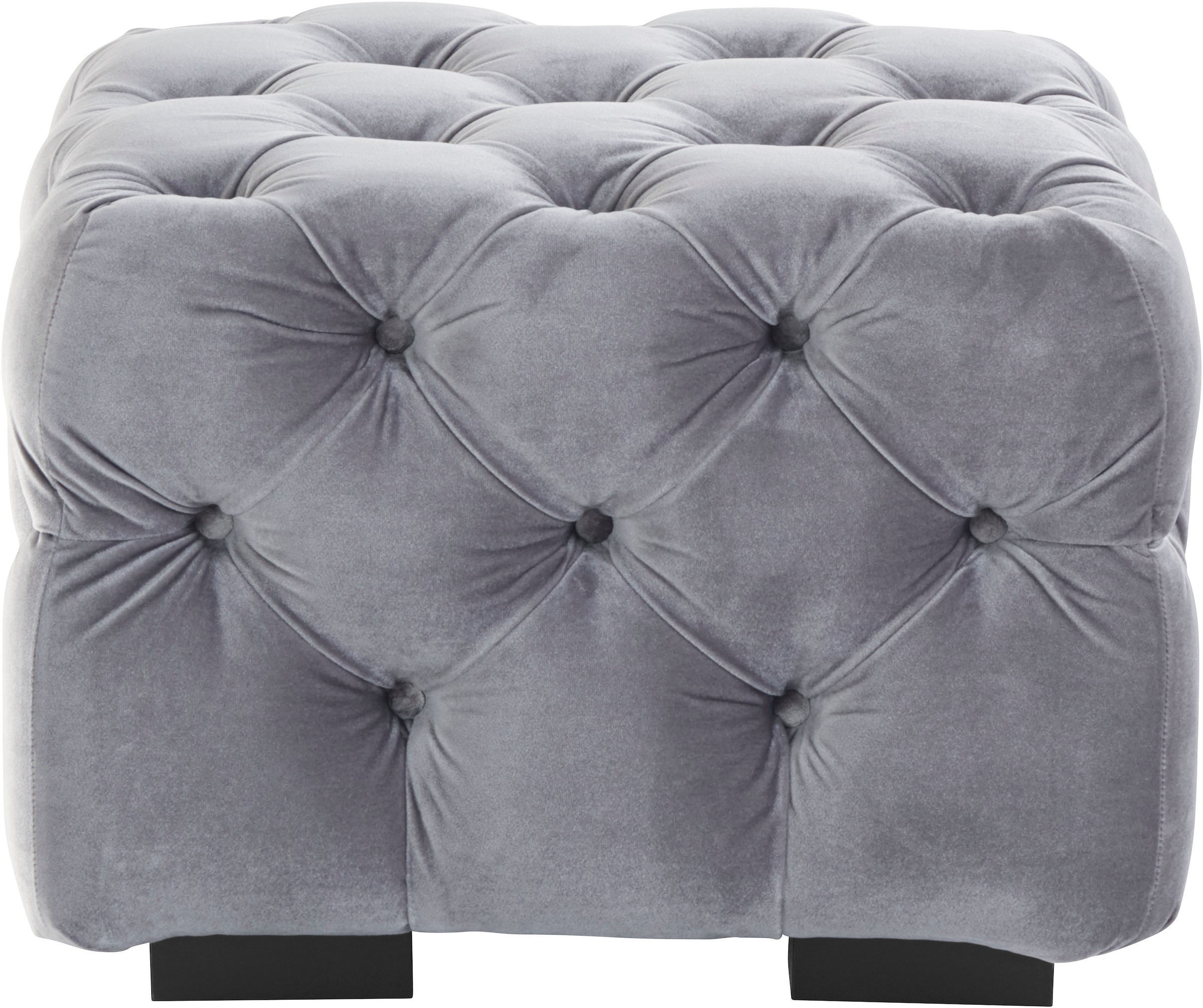 Guido Maria Kretschmer Home&Living Polsterhocker »Kalina«, mit klassischer Chesterfield-Knopfheftung, passend zur Serie "Kalina"