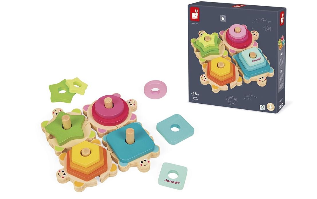 Janod Steckspielzeug »Schildkröten«