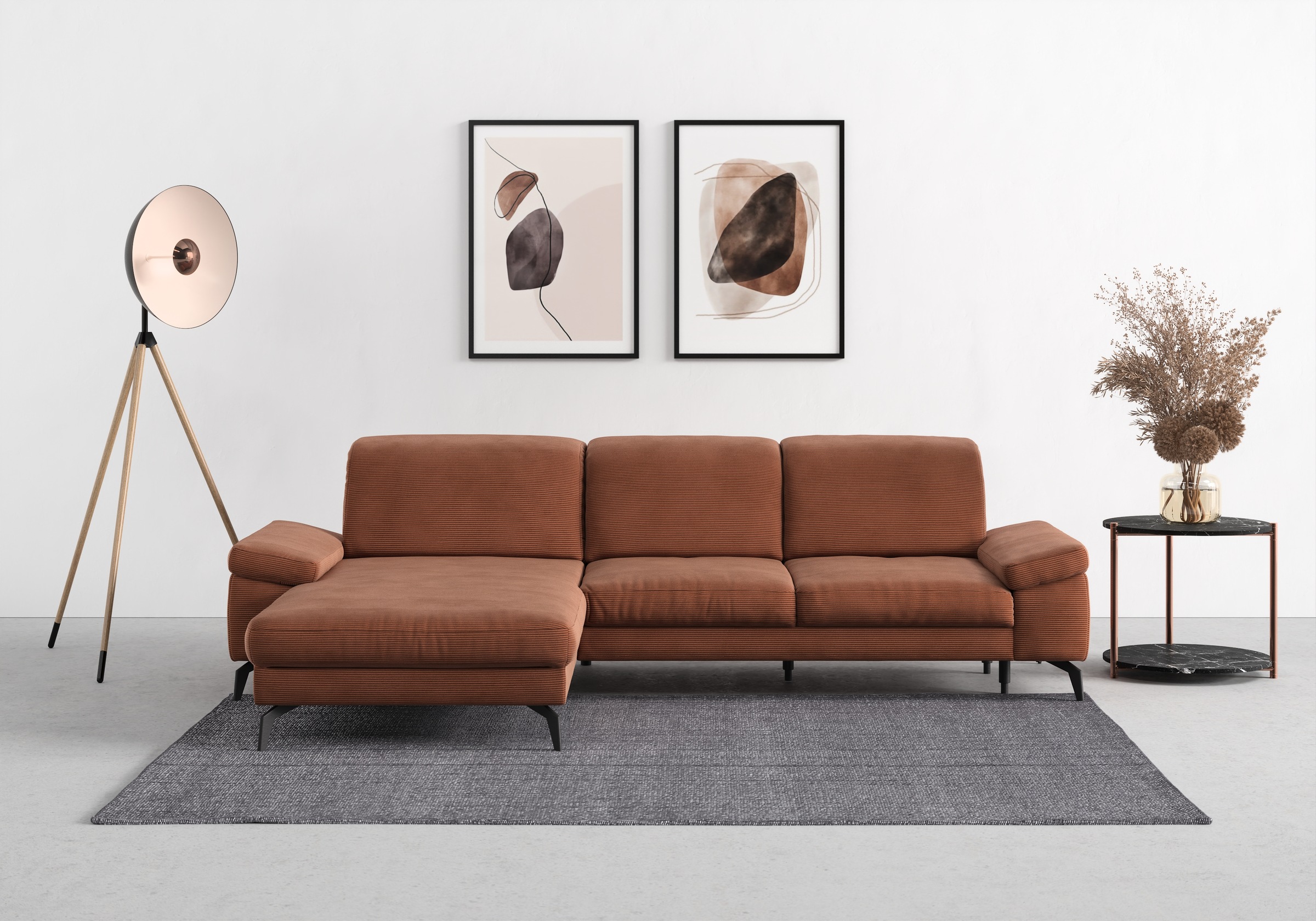 sit&more Ecksofa »Cabana L-Form« Recamiere, wahlweise mit Sitztiefen-, Arml günstig online kaufen
