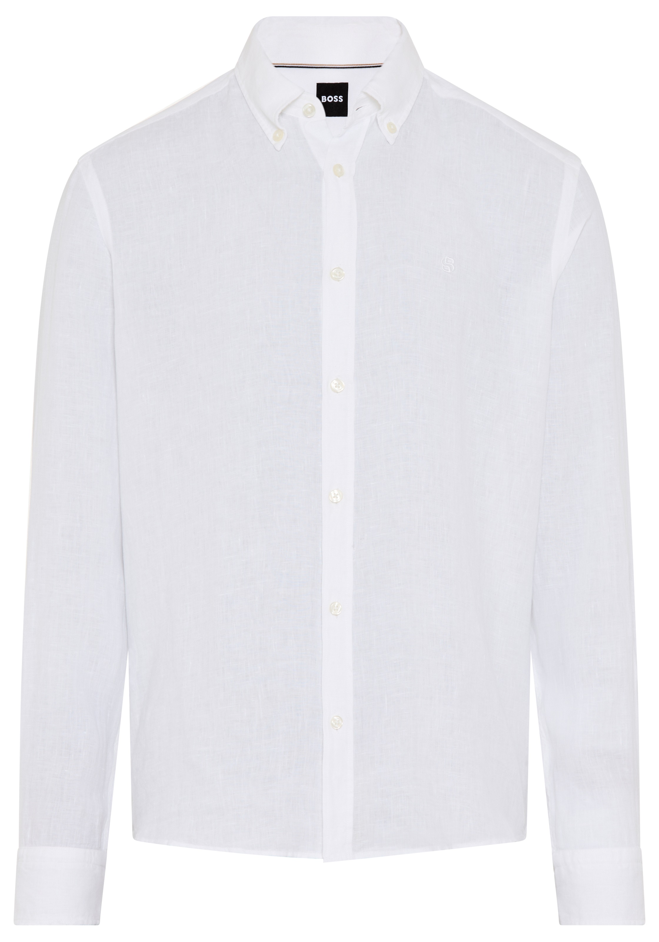 BOSS Leinenhemd »LIAM« 100% Leinen mit Button-Down-Kragen, regular fit