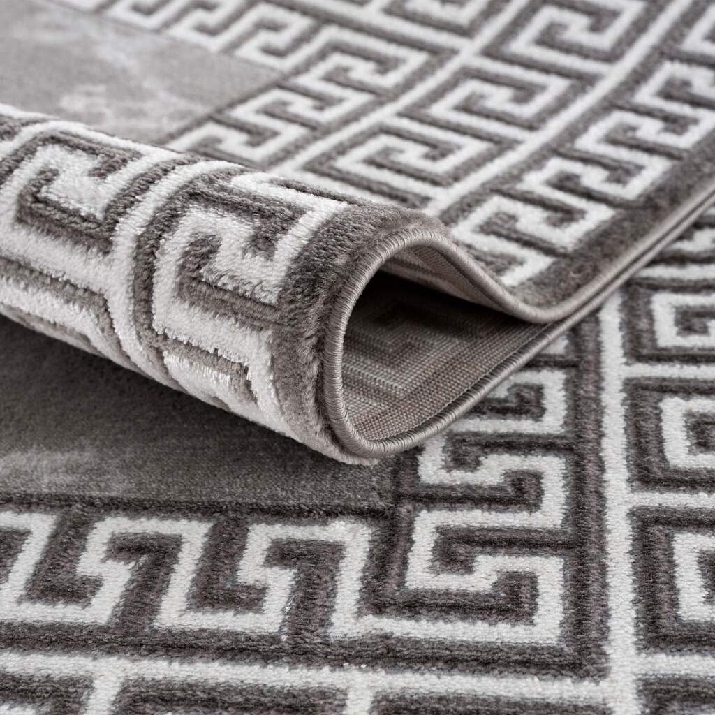 Carpet City Teppich »Chic« rechteckig 11 mm Höhe Kurzflor, Bordüre, Weicher Flor, ideal für Wohnzimmer & Schlafzimmer