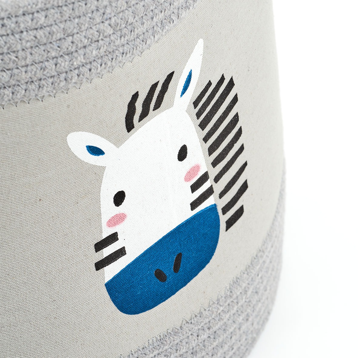 Zeller Present Aufbewahrungskorb »Aufbewahrungskorb Zebra" Baumwolle/Polyester"«, (1 St.), Zebra Motiv