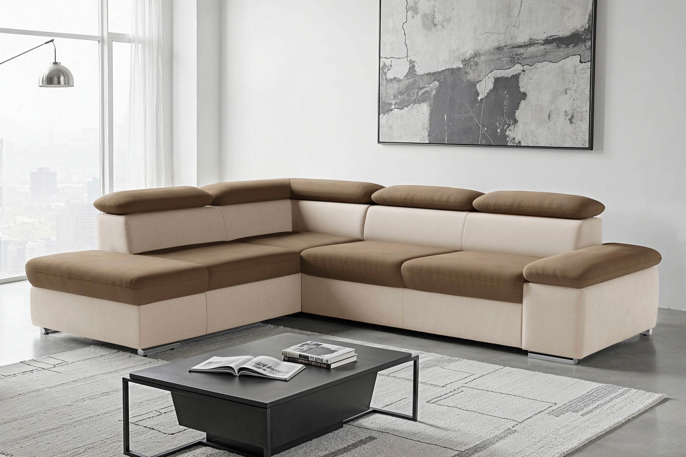 sit&more Ecksofa »Valentine L-Form, B: 272 cm« mit Arm- & Kopfteilverstellu günstig online kaufen