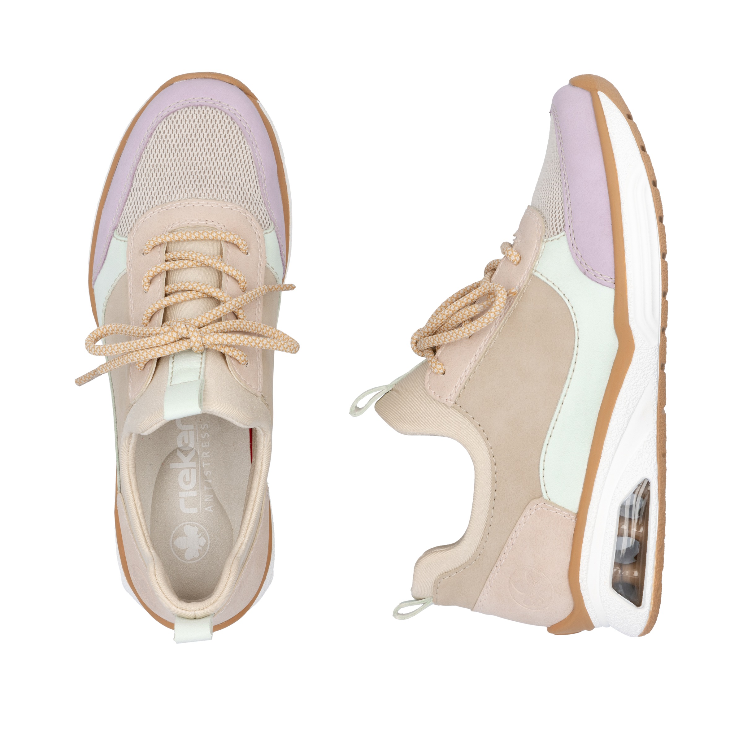 Rieker Slip-On Sneaker, Halbschuh, Freizeitschuh, Schlupfschuh mi elastischem Einstieg