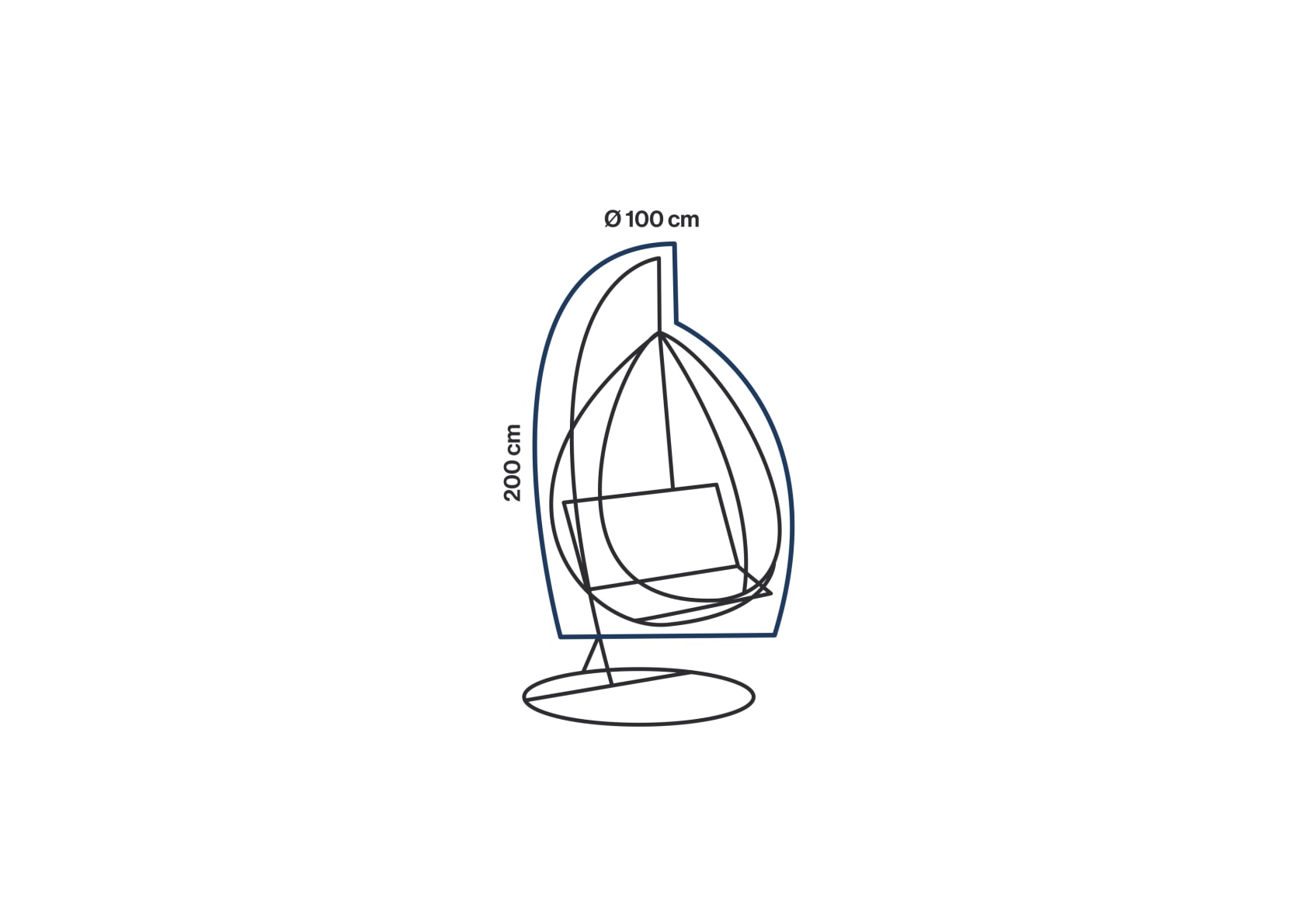 winza outdoor covers Gartenmöbel-Schutzhülle »Premium« mit Klettverschluß, für Hängestühle