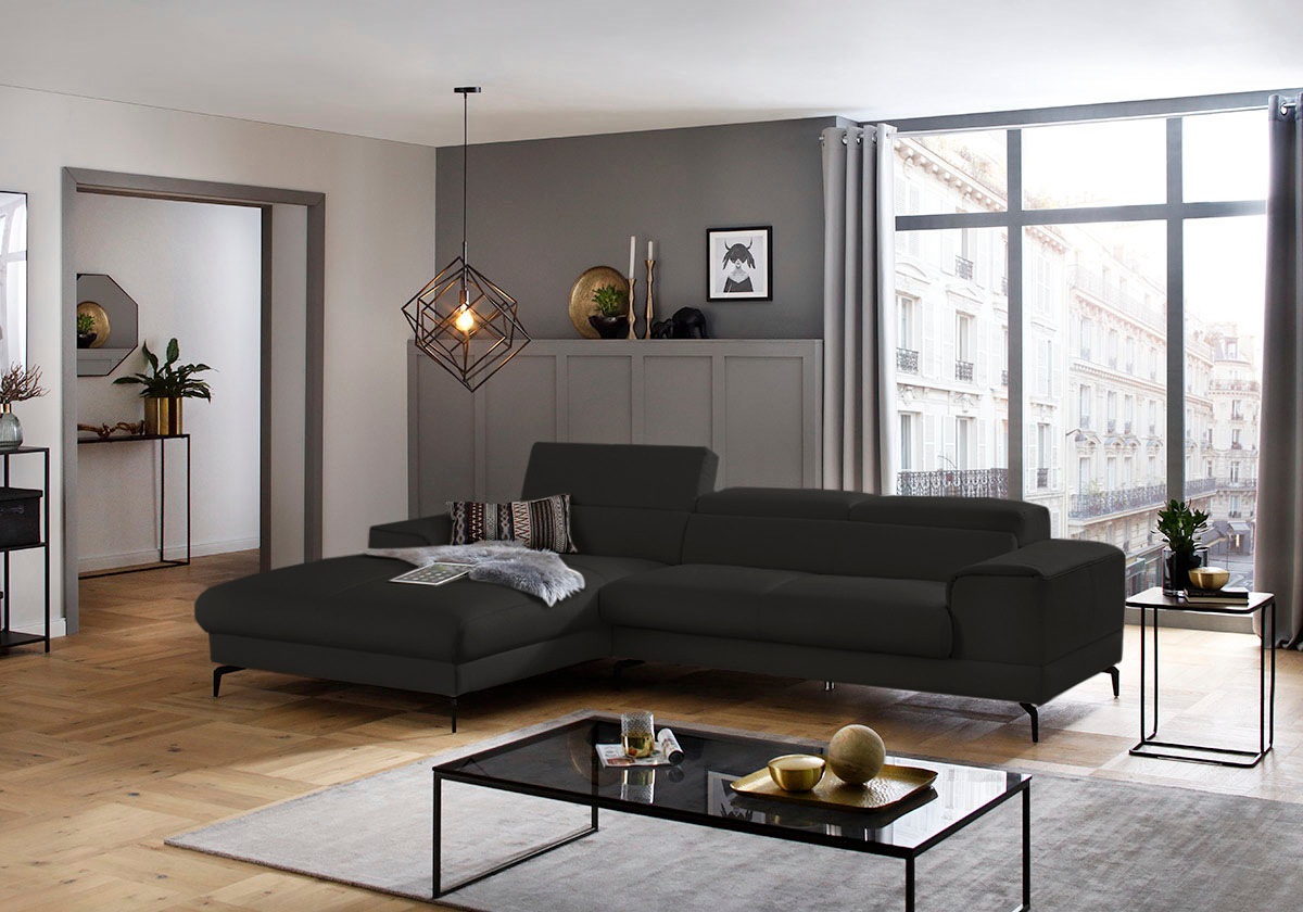 W.SCHILLIG Ecksofa »piedroo, Designsofa mit tollem Sitzkomfort, L-Form«, Ko günstig online kaufen