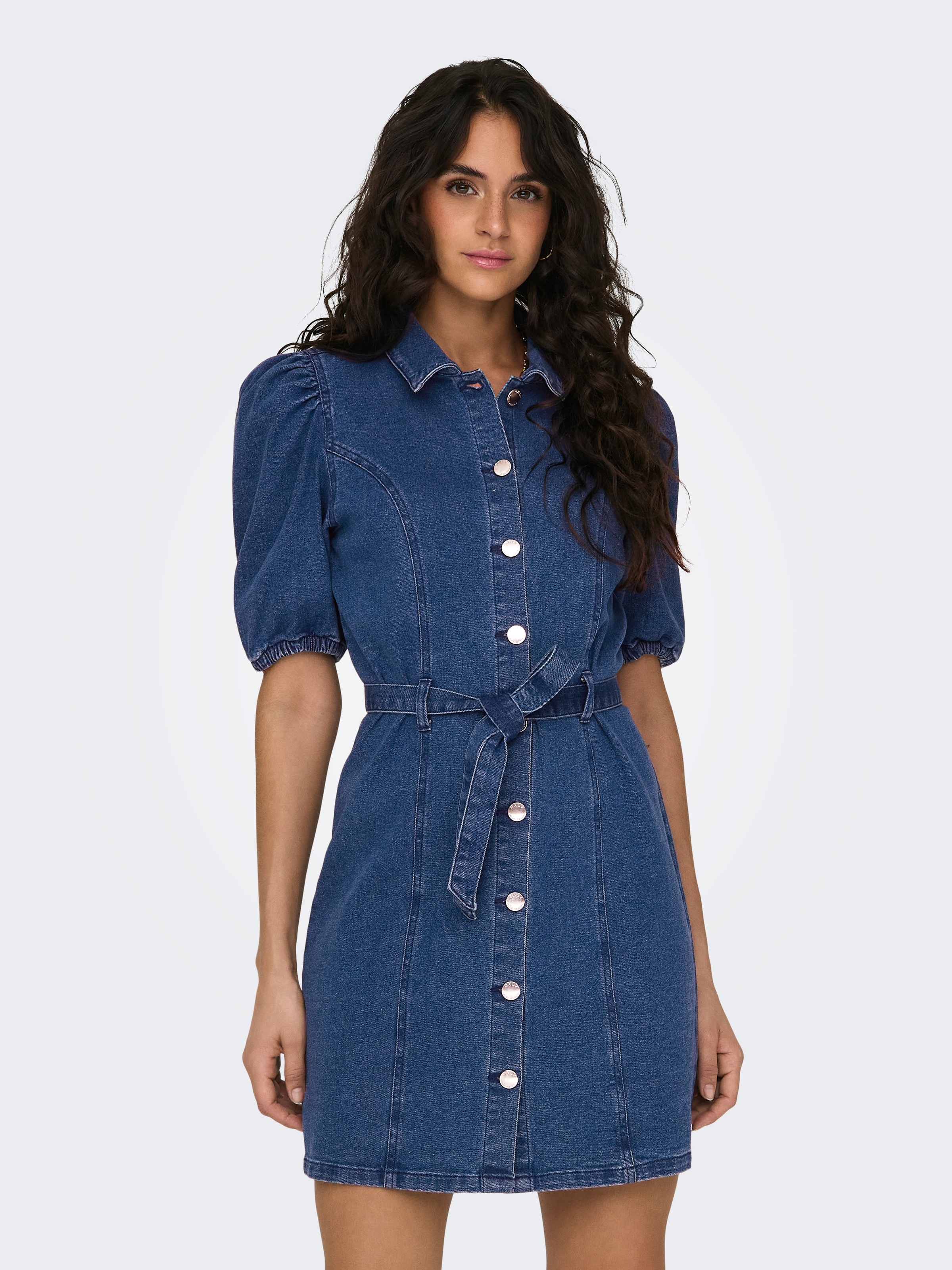 ONLY Jeanskleid »ONLVIBBE SS BELT DNM DRESS NOOS«
