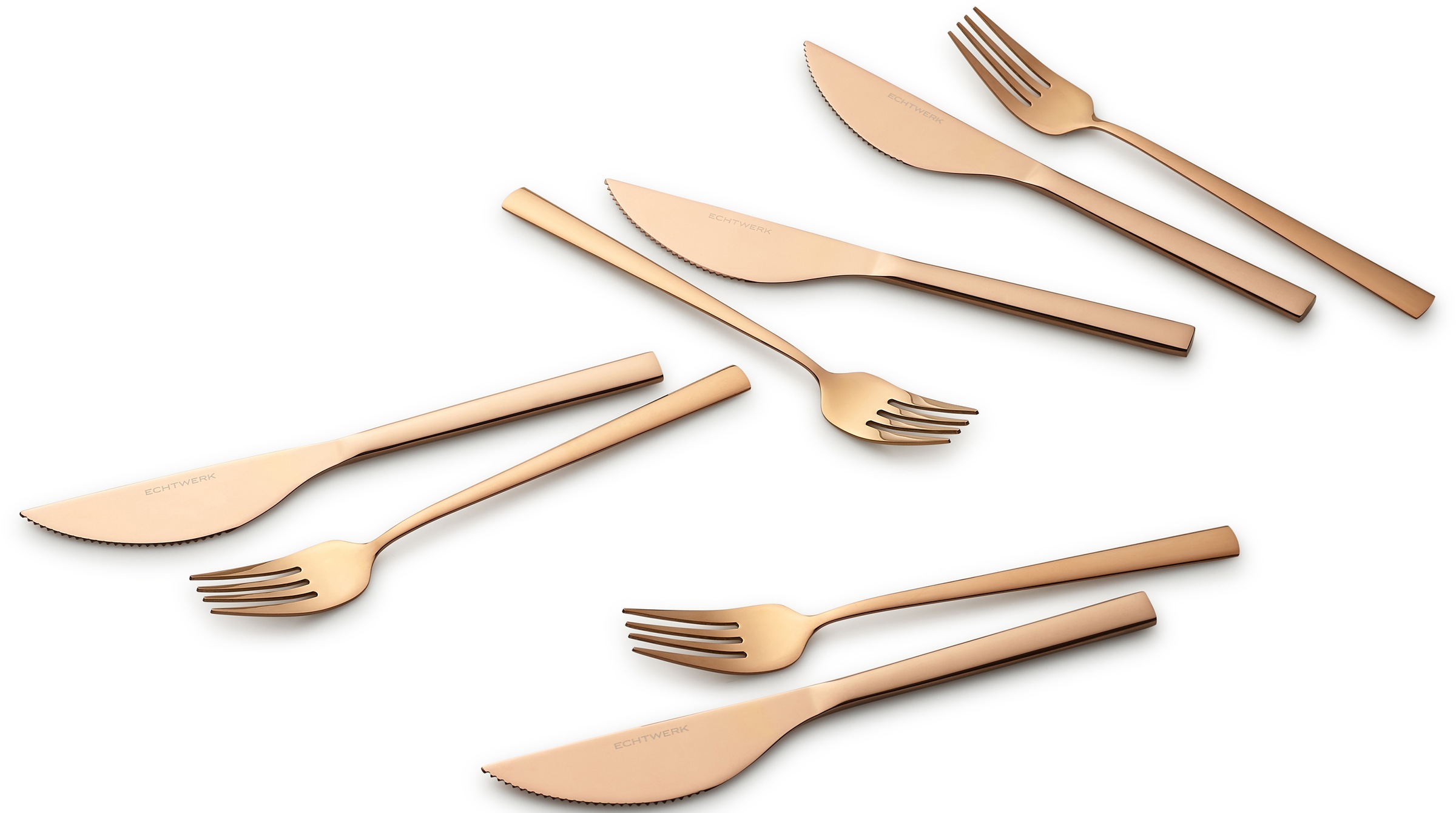 ECHTWERK Besteck-Set »Angelini«, (Set, 8 tlg.), für Pizza, Quiche, Flammkuchen