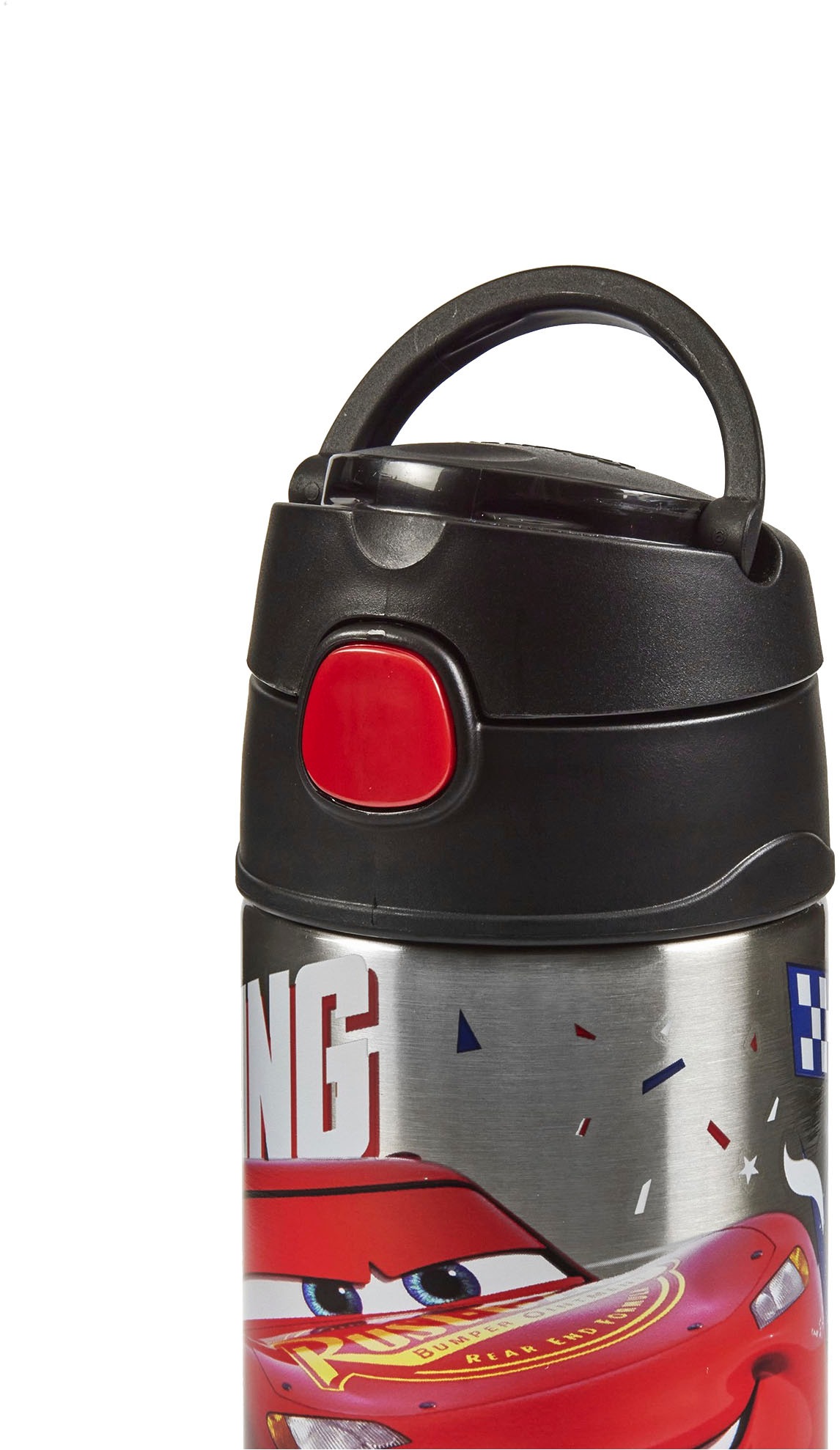 THERMOS Isolierflasche »FUNTAINER STRAW BOTTLE, doppelwandiger Edelstahl, spülmaschinenfest« 0,35l, mit Silikonstrohalm, absolut dicht