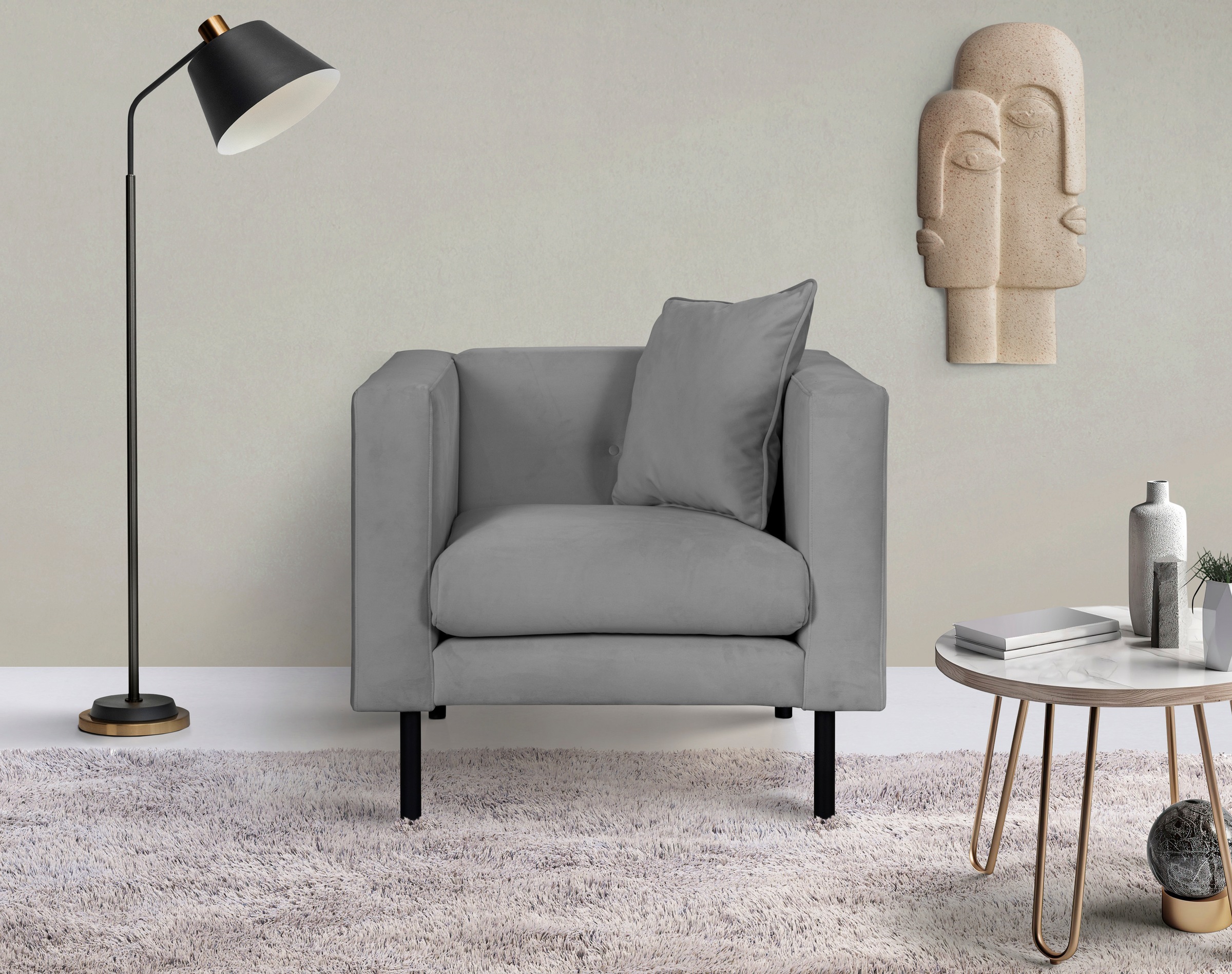Home affaire Sessel »Lillibeth Cocktailsessel, Loungesessel, Maße B/T/H: 90 günstig online kaufen