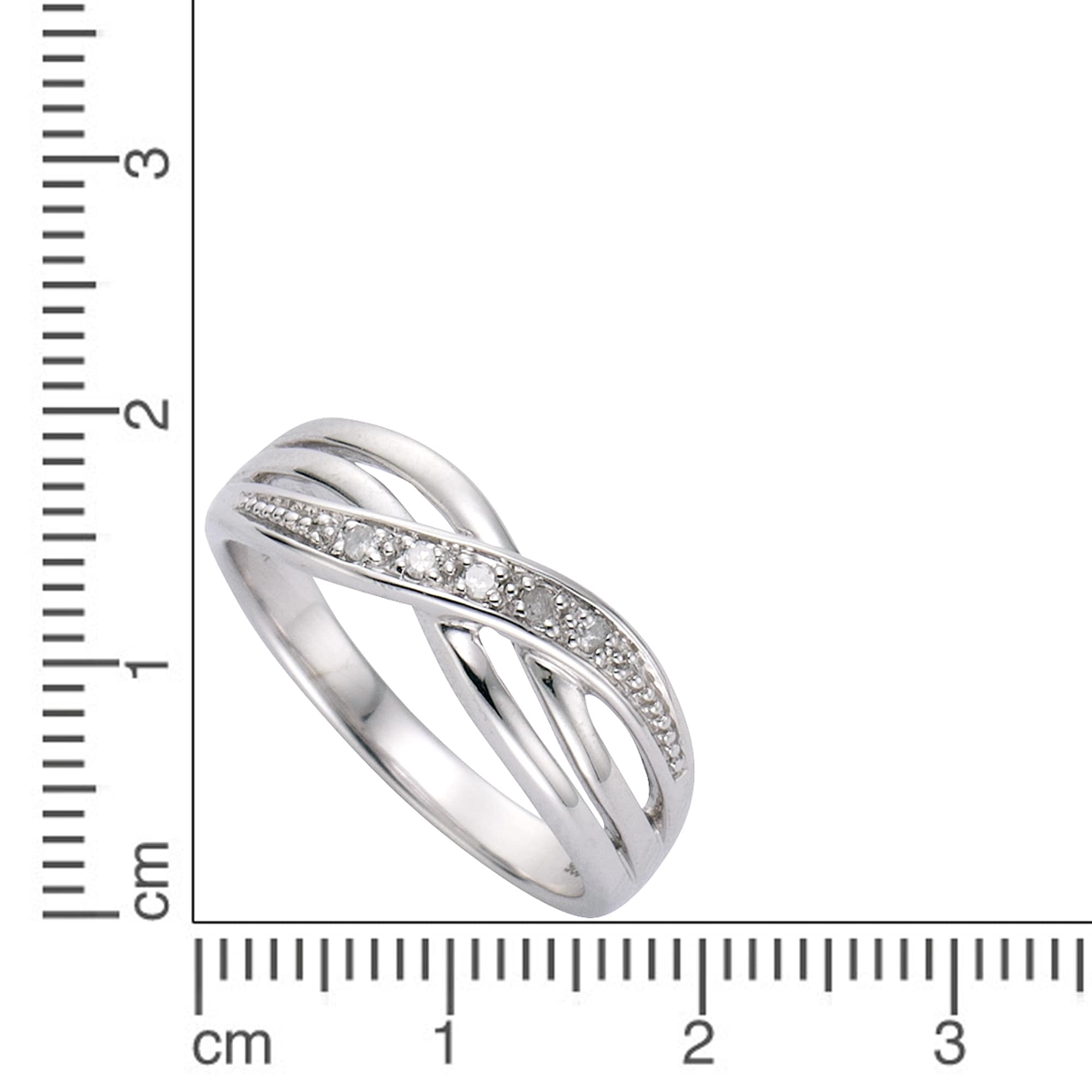 Diamonds by Ellen K. Fingerring »925 Sterling Silber Diamant 0,01ct.«