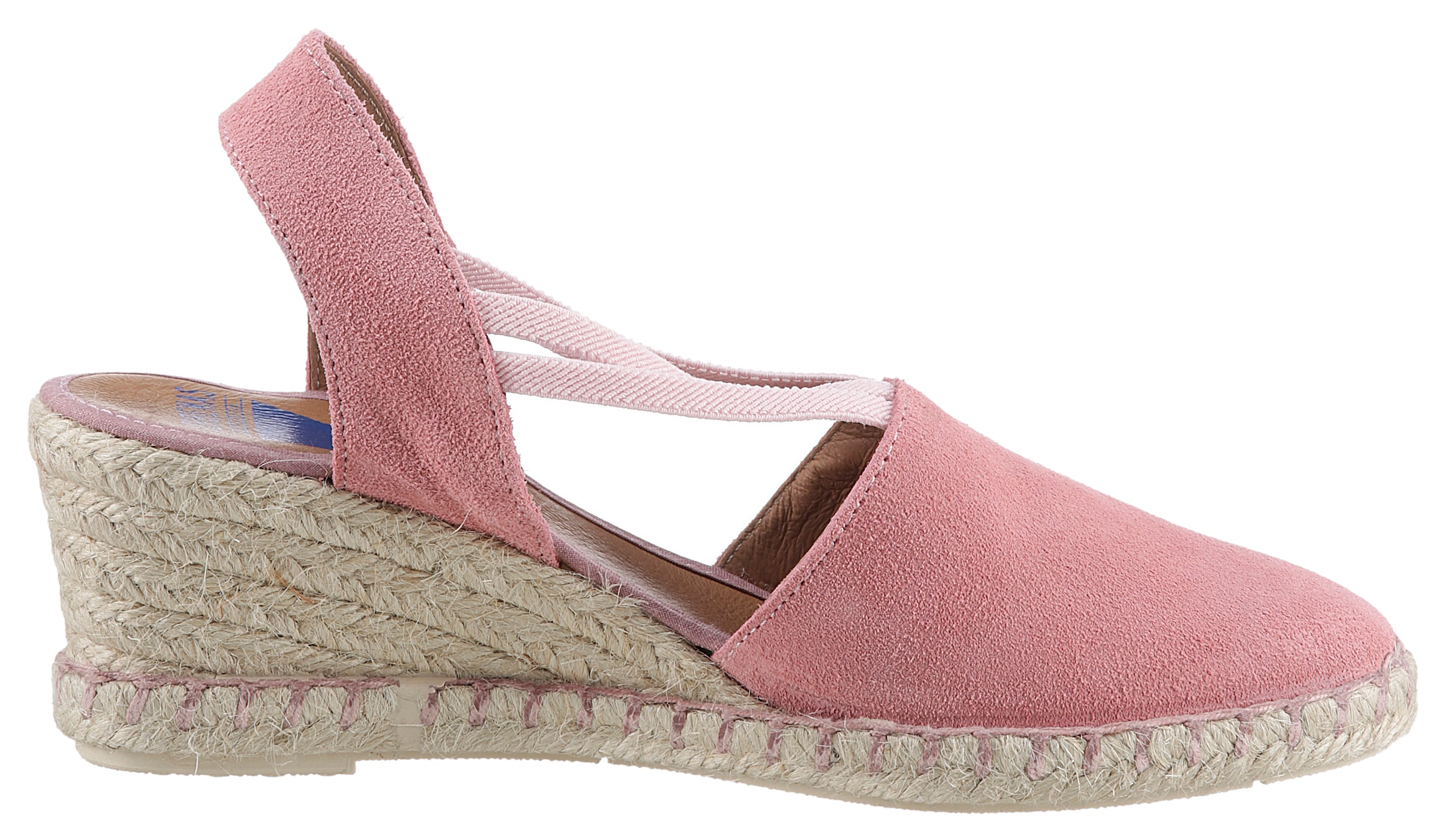 VERBENAS Sandalette »Maika Serraje«, Sommerschuh, Sandale, Keilabsatz, mit Jutebesatz