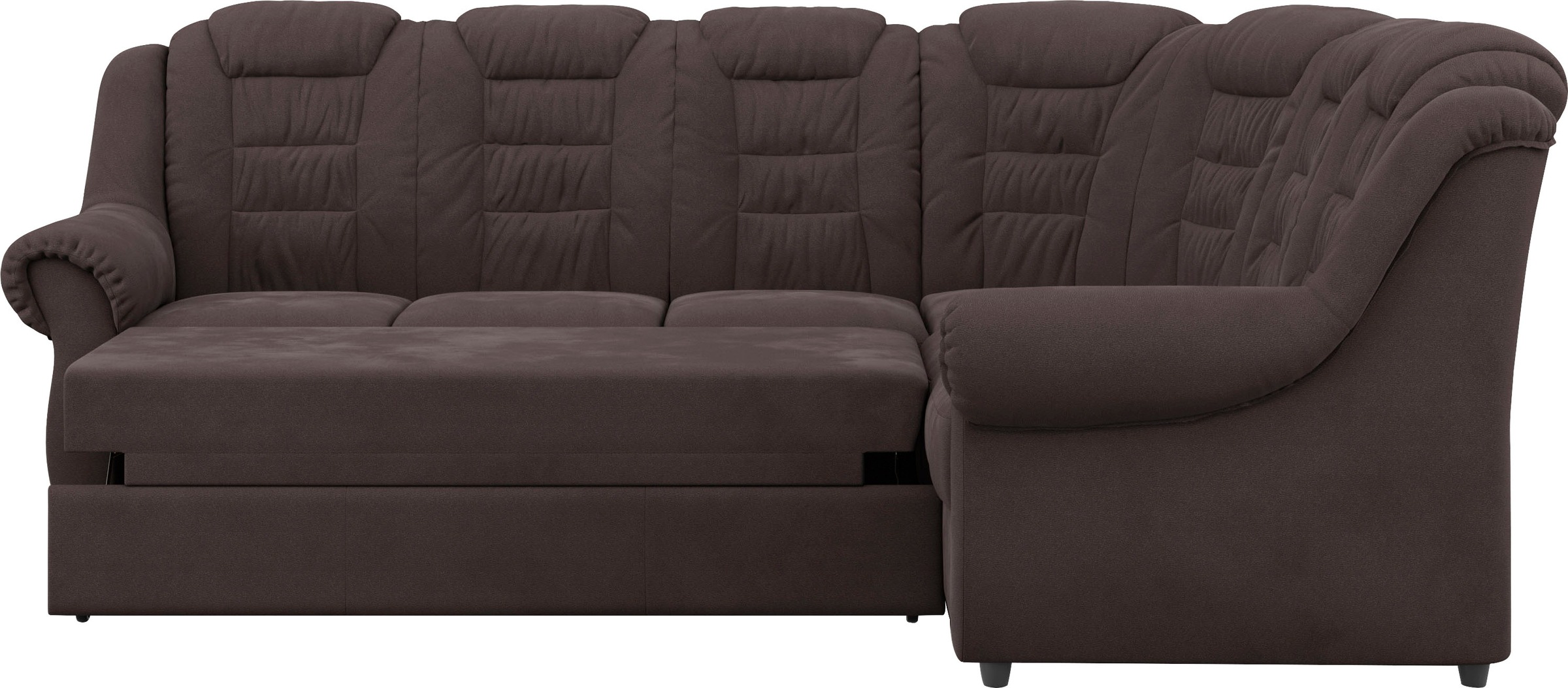Home affaire Ecksofa »Boston L-Form«, mit hoher Rückenlehne, optional mit Bettfunktion und Stauraum