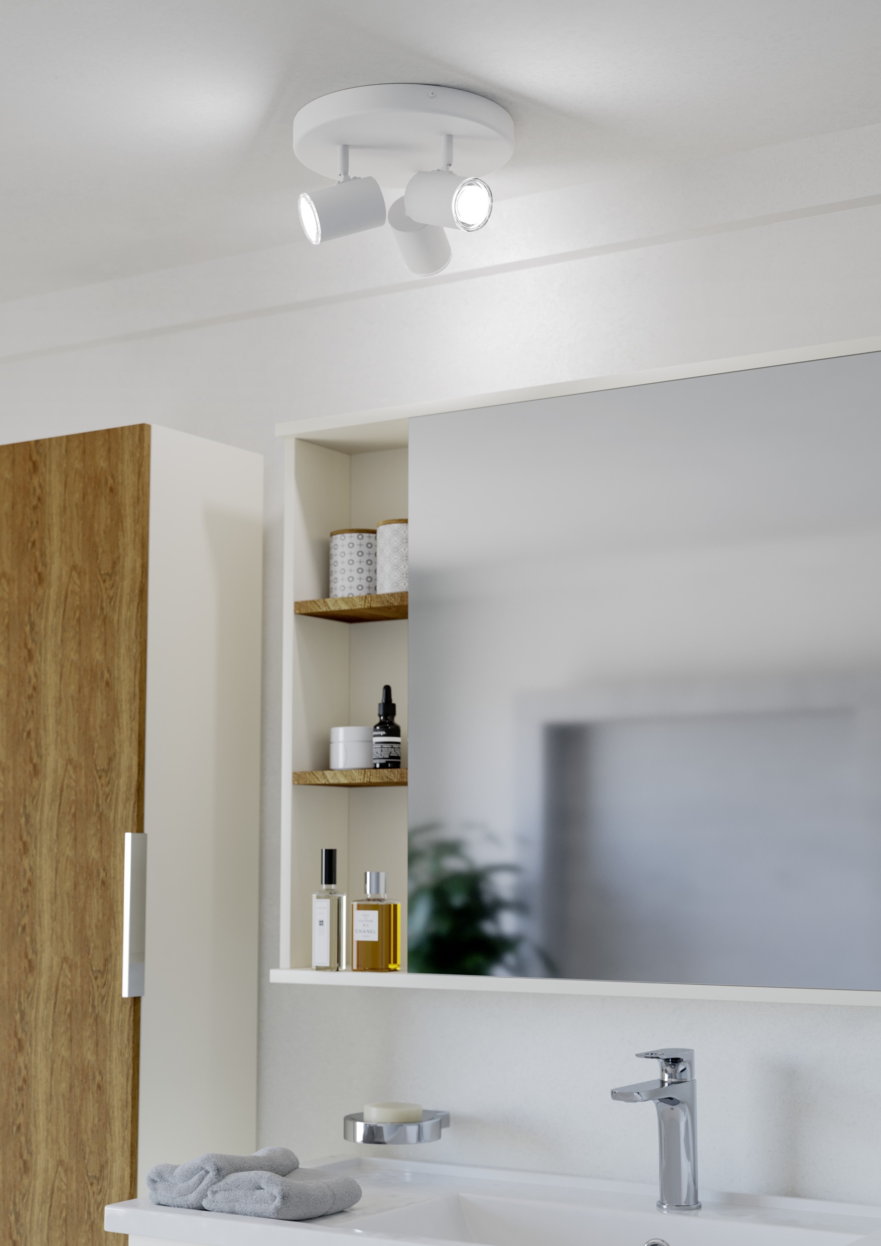 EGLO Deckenleuchte »CONSUMA 1 Spotlampe - Stahl - GU10 - 3X5W - IP44« GU10 günstig online kaufen