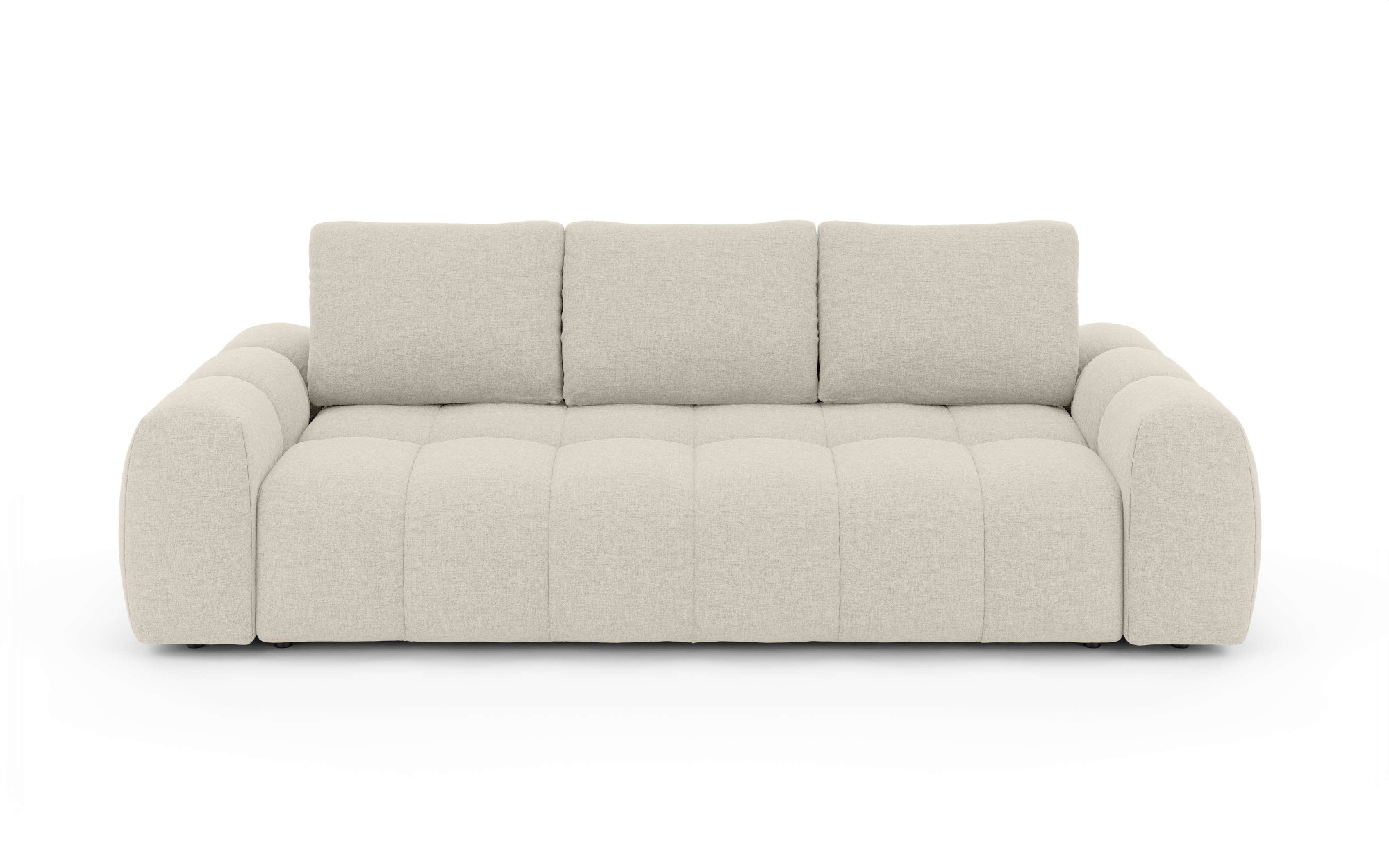 OTTO home 3-Sitzer »AZITA optionale Schlafsofa mit Bettkasten, Breite 253cm« Sofa mit Wellenunterfederung, Bubble-Optik, Verlässliche Qualität