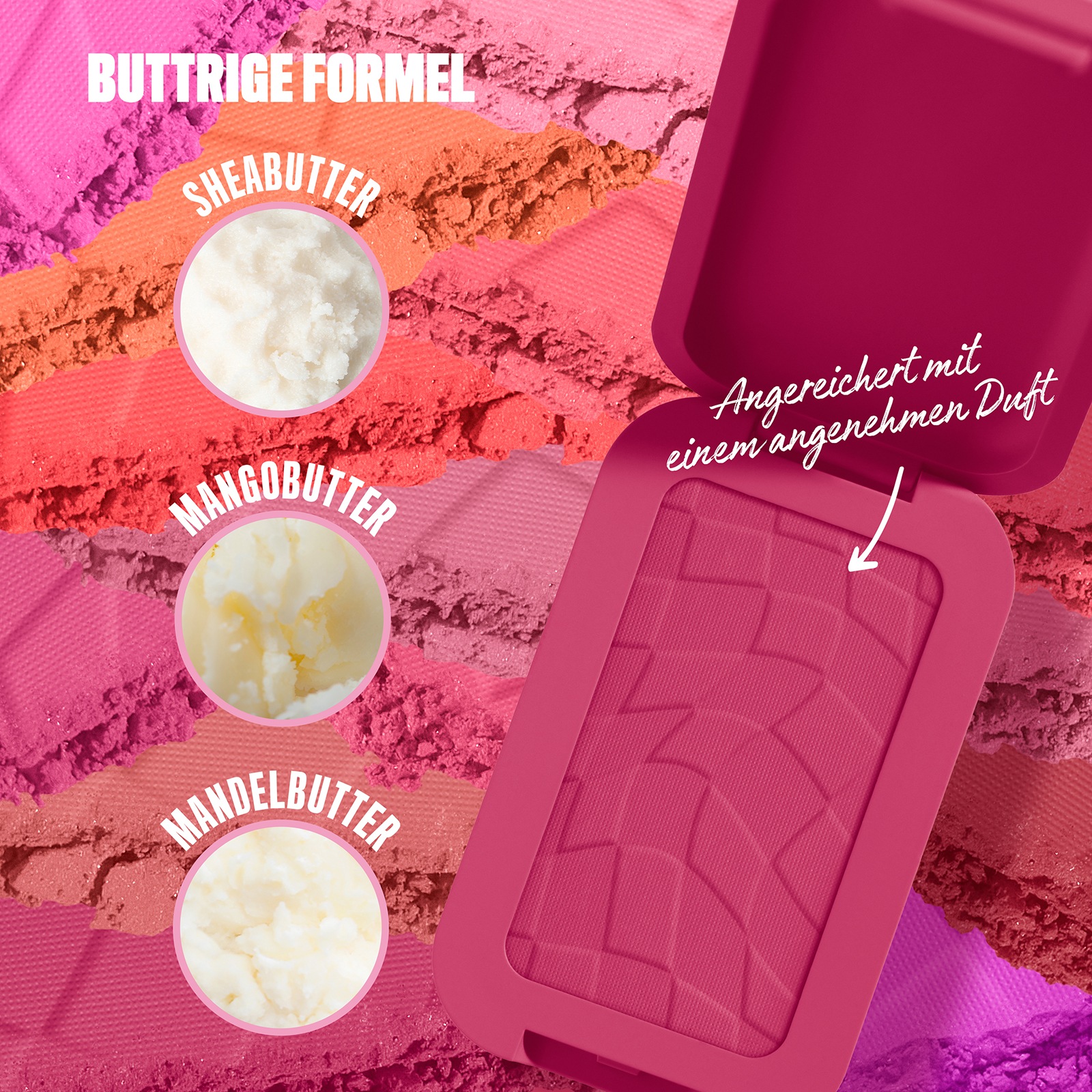 NYX Rouge »Makeup Buttermelt Blush«, Cremige, leichte Textur, variable Deckkraft, pflegende Formel.
