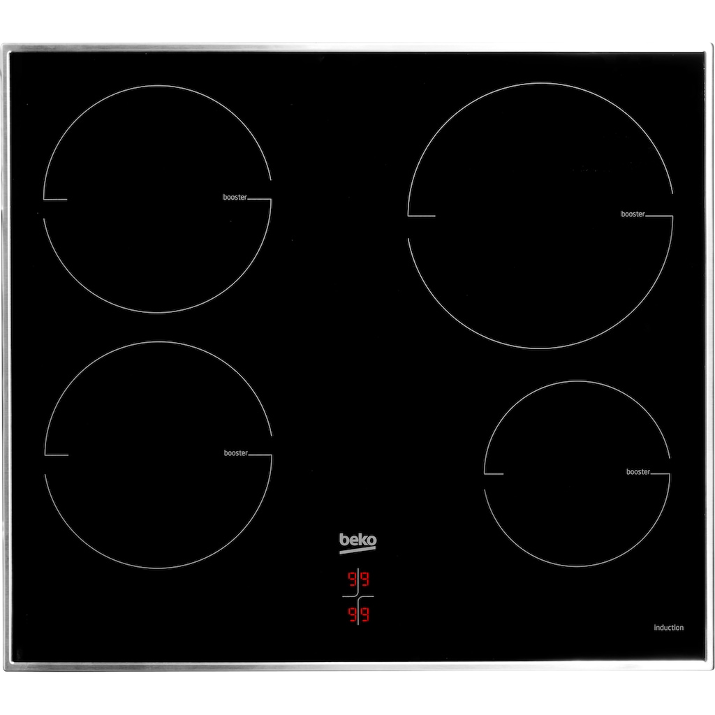 BEKO Induktions Herd-Set »BBUE1134T0XFP«, BBUE1134T0XFP, Pyrolyse-Selbstreinigung, (Set, 1 St.)