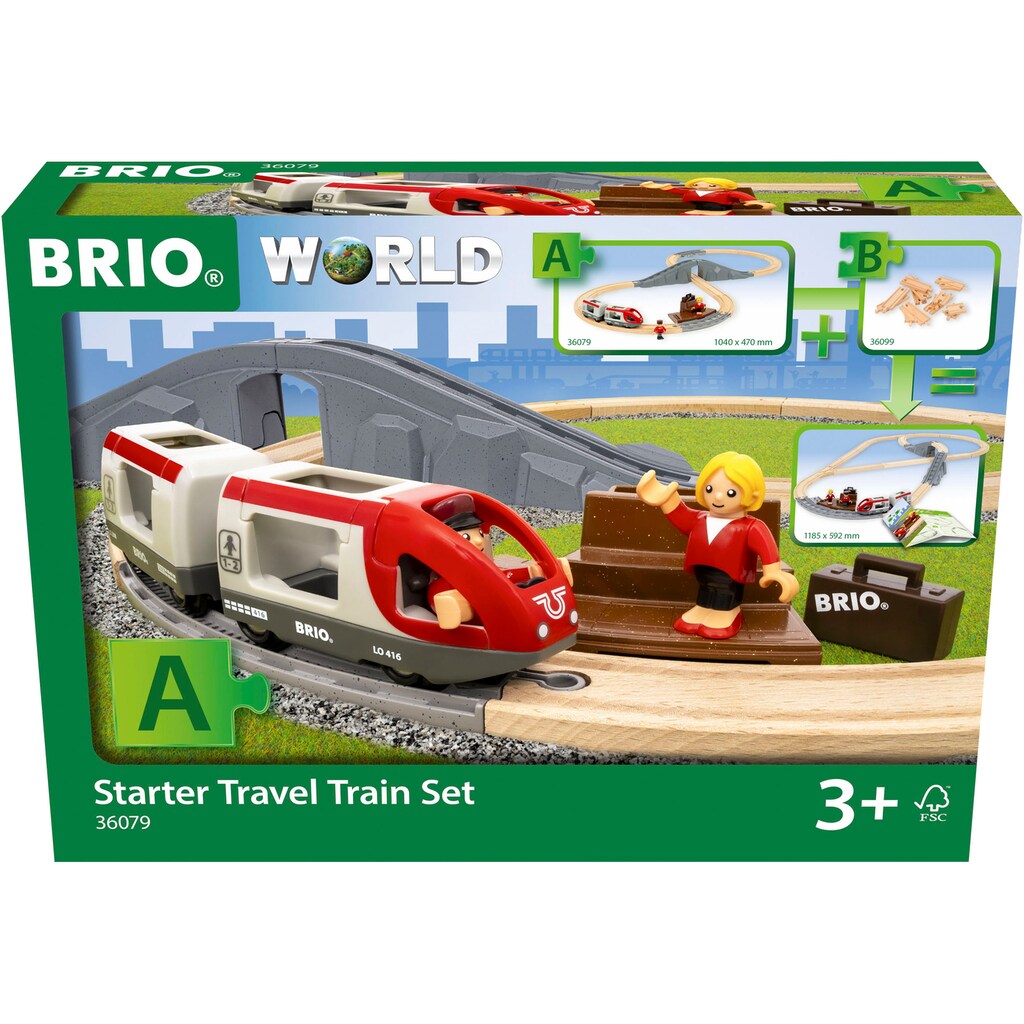 BRIO® Spielzeug-Zug »Holzzug BRIO Reisezug Starter Set A«