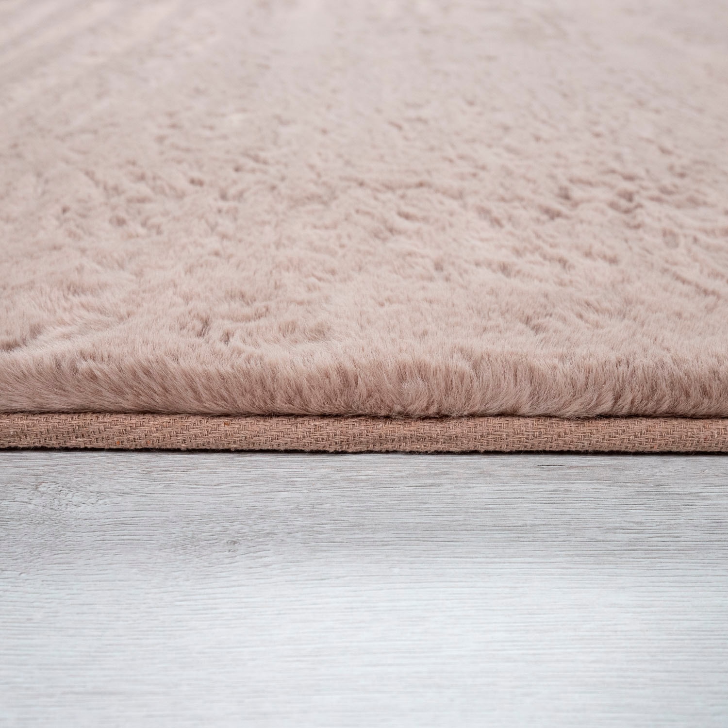 Paco Home Läufer »Rabbit 780«, rechteckig, 26 mm Höhe, Kunstfell, Kaninchenfell-Haptik, ein echter Kuschelteppich, Uni-Farben