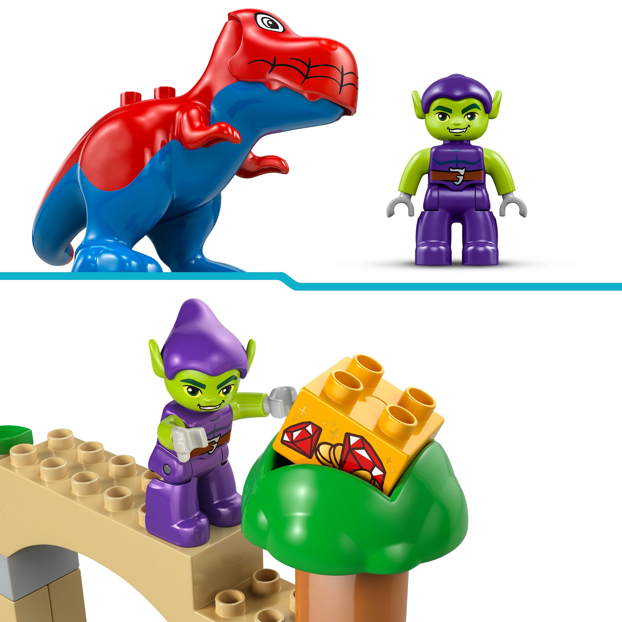 LEGO® Konstruktionsspielsteine »Spidey-Rex vs. Green Goblin (10463), LEGO DUPLO Disney™«