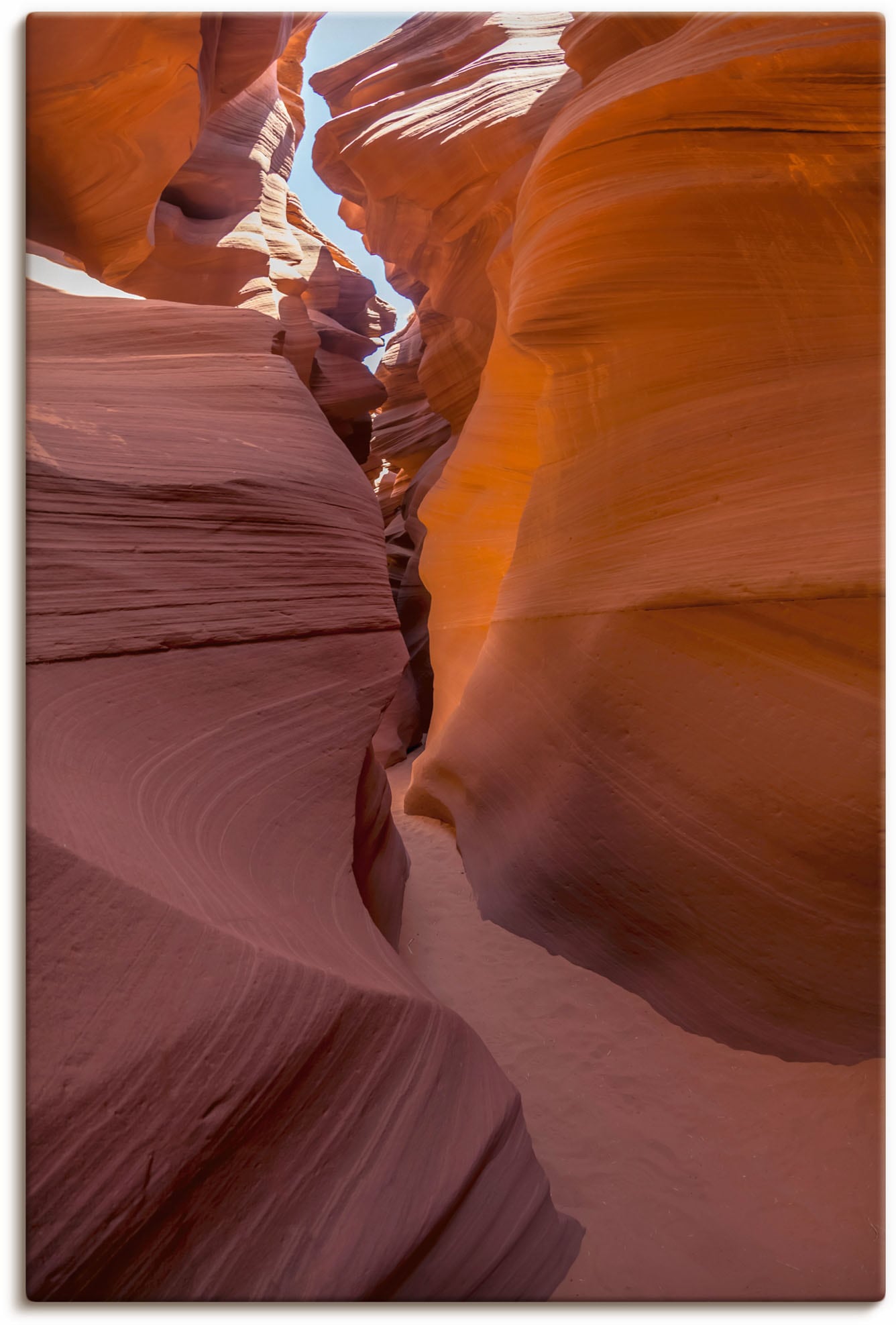 Leinwandbild »Pfade durch den Antelope Canyon«, Bilder von Amerika, (1 St.), auf...