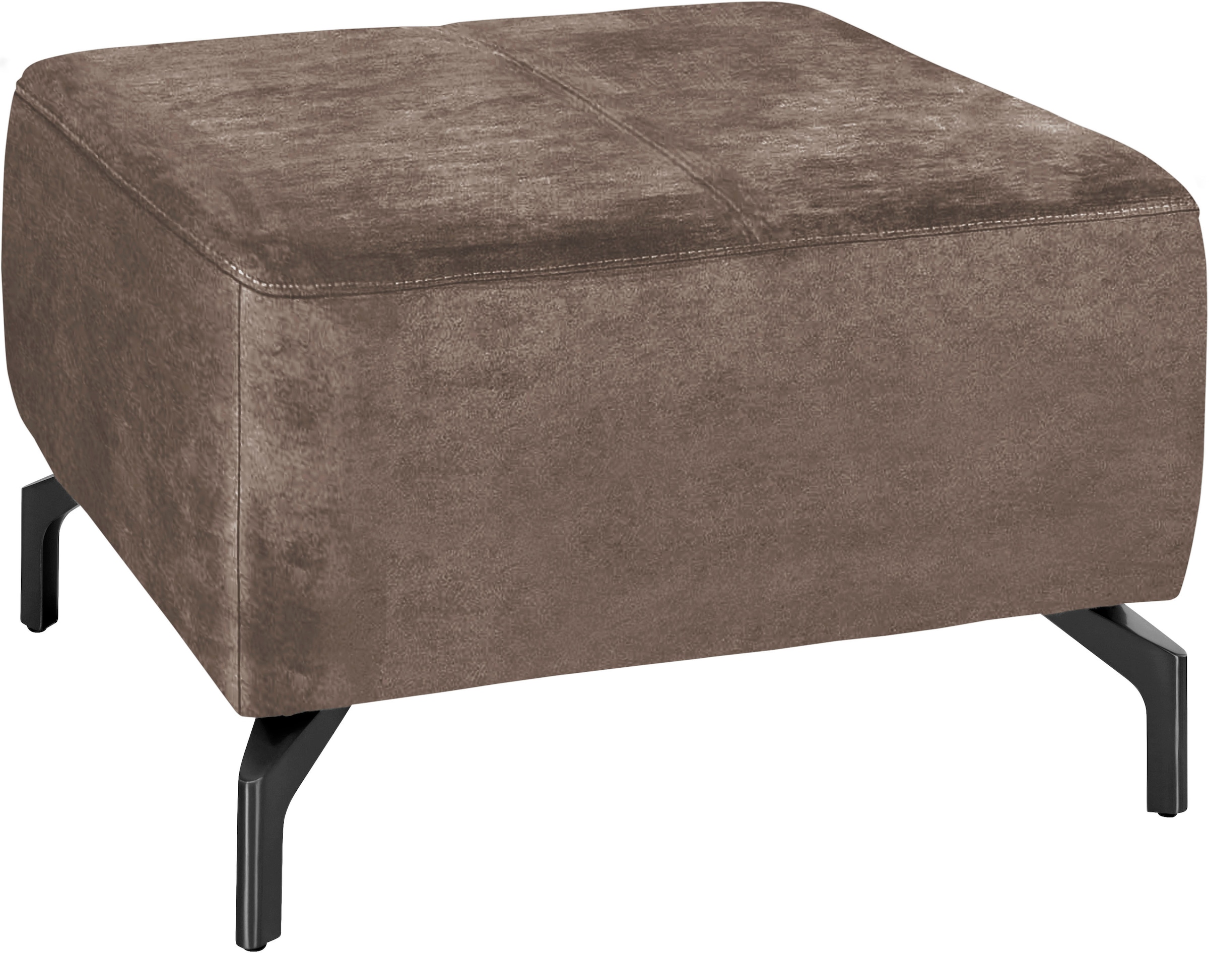 sit&more Hocker »Gizeh«, Fußhöhe 15 cm, wahlweise in 2 unterschiedlichen Fußfarben