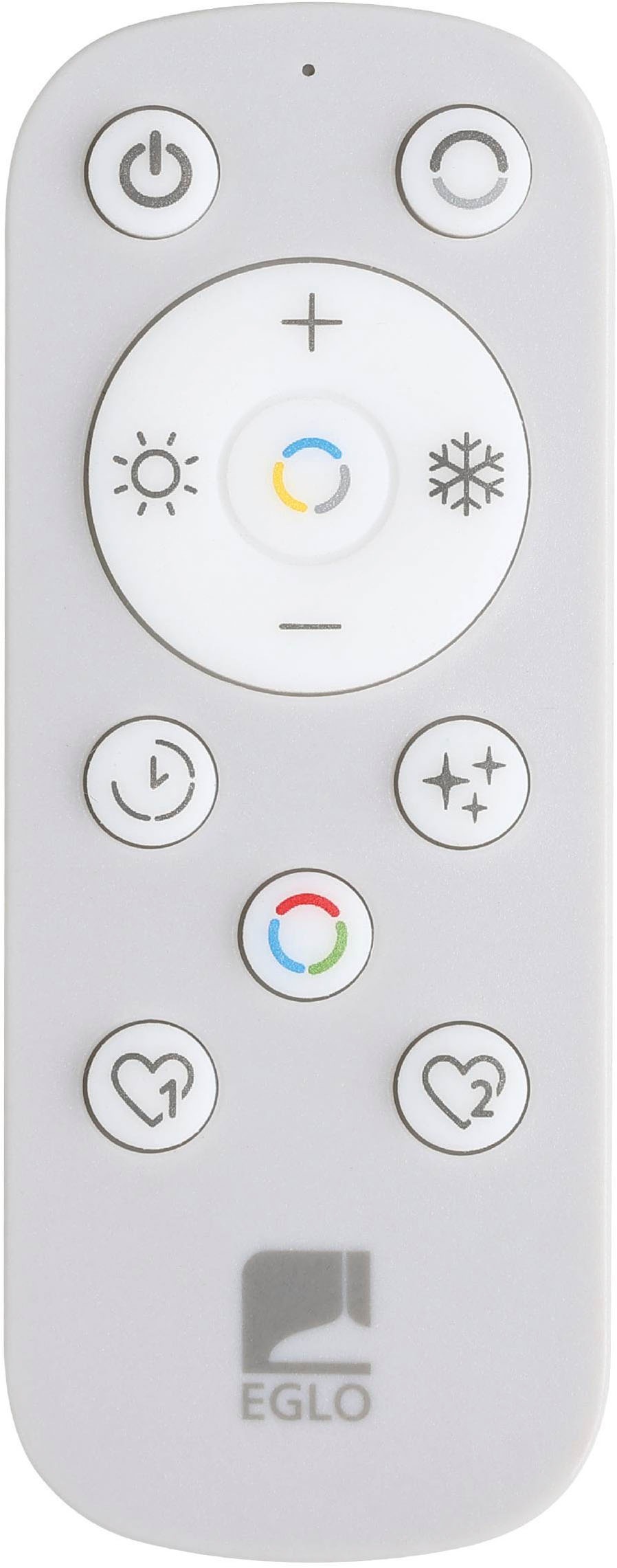 EGLO Deckenleuchte »Amandolo Deckenlampe RGB Backlight Fernbedienung inkl. geometrisch« LED-Modul 1 Stk. Kaltweiß | RGB Wand-/Deckenleuchte - L40 x B30 x H6,5 cm - schwarz - 17W inkl.