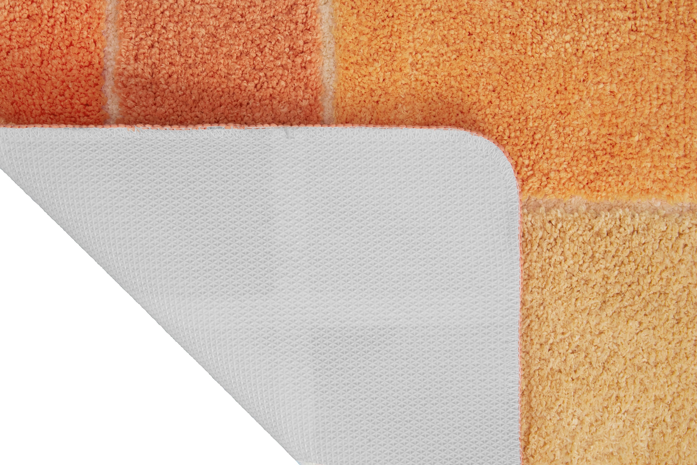 my home Badematte »Pia«, rutschhemmend beschichtet, strapazierfähig-fußbodenheizungsgeeignet-schnell trocknend, Badteppich, karierte Badematten, rechteckig, rund & als 3-tlg. Set