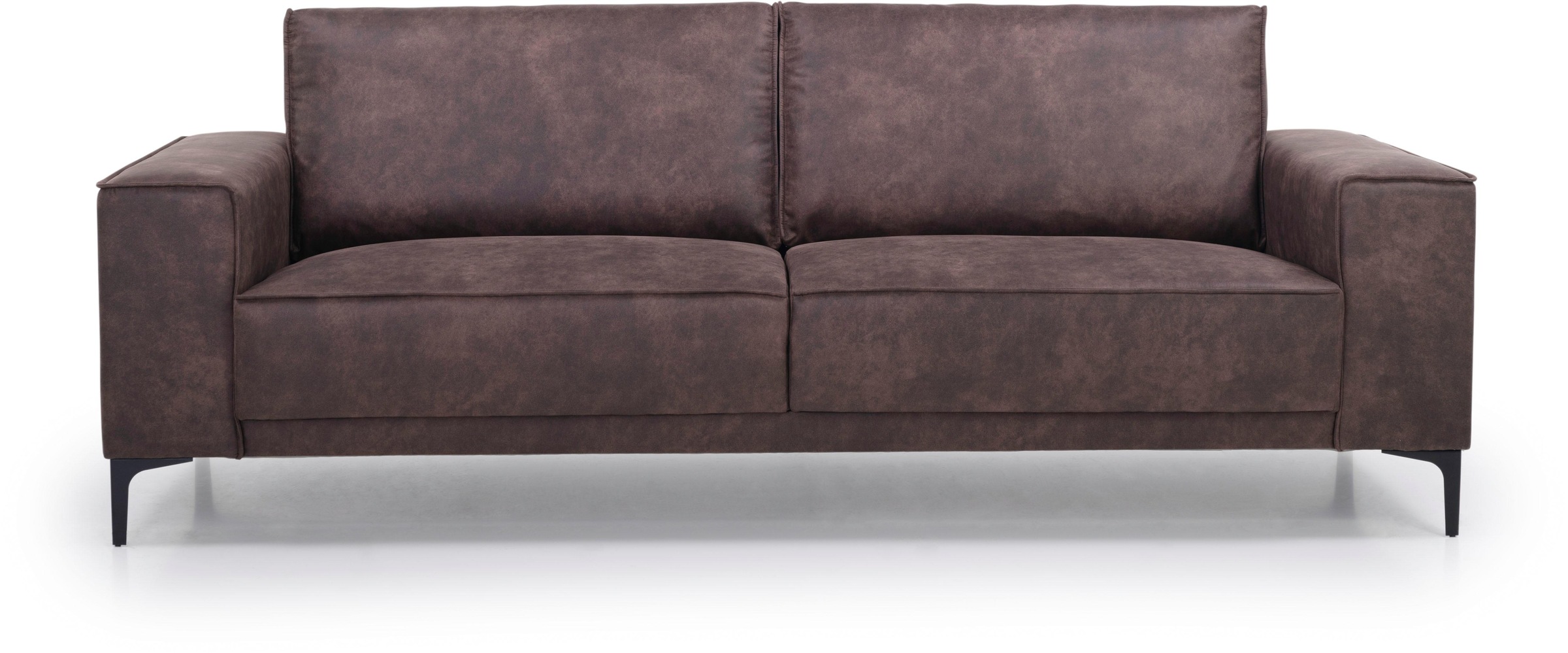 Places of Style 3-Sitzer »3er Sofa Oland, Struktur, Flachgewebe, Luxus-Micr günstig online kaufen