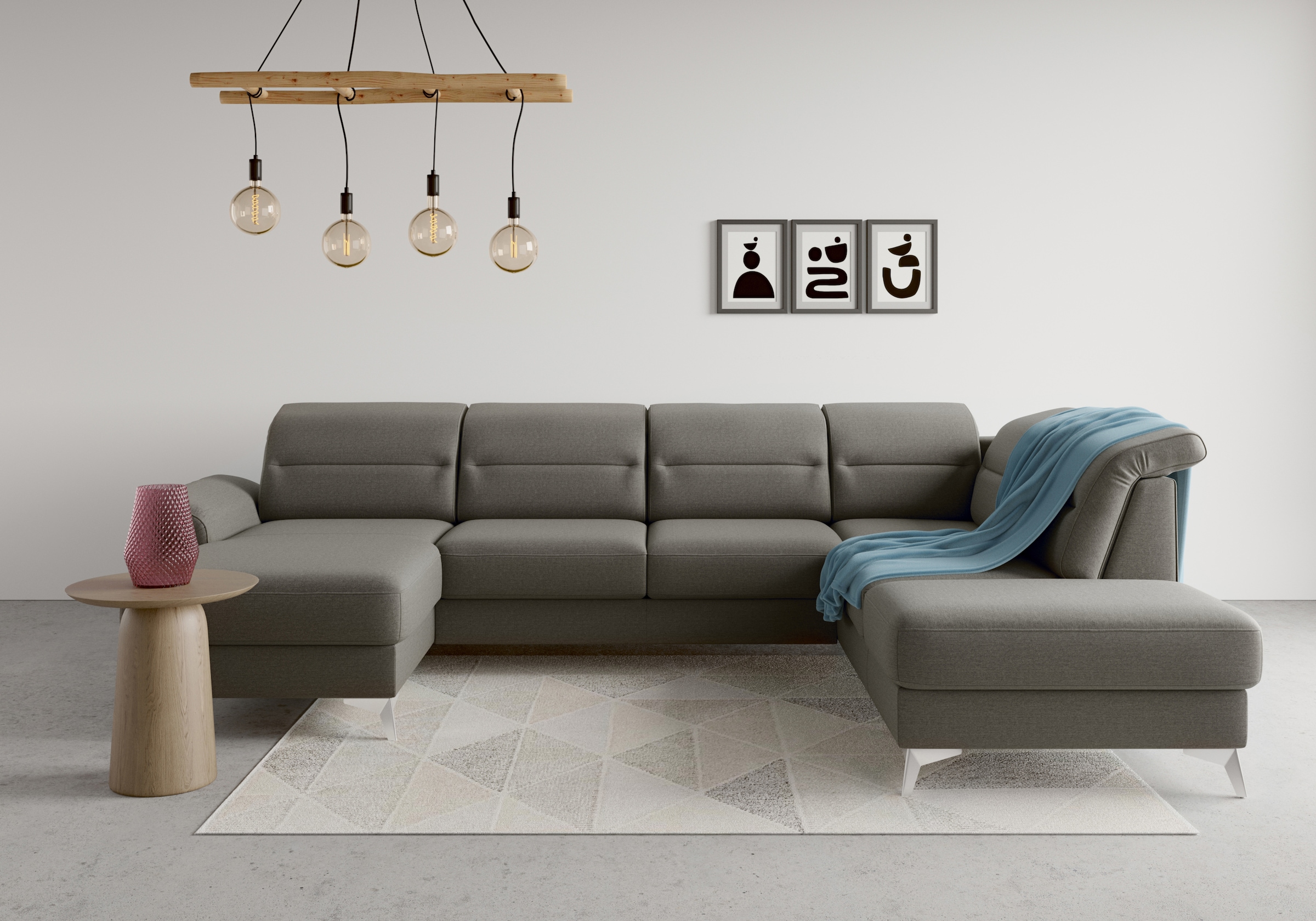 sit&more Wohnlandschaft »Sinatra U-Form«, optional mit Kopfteilverstellung günstig online kaufen