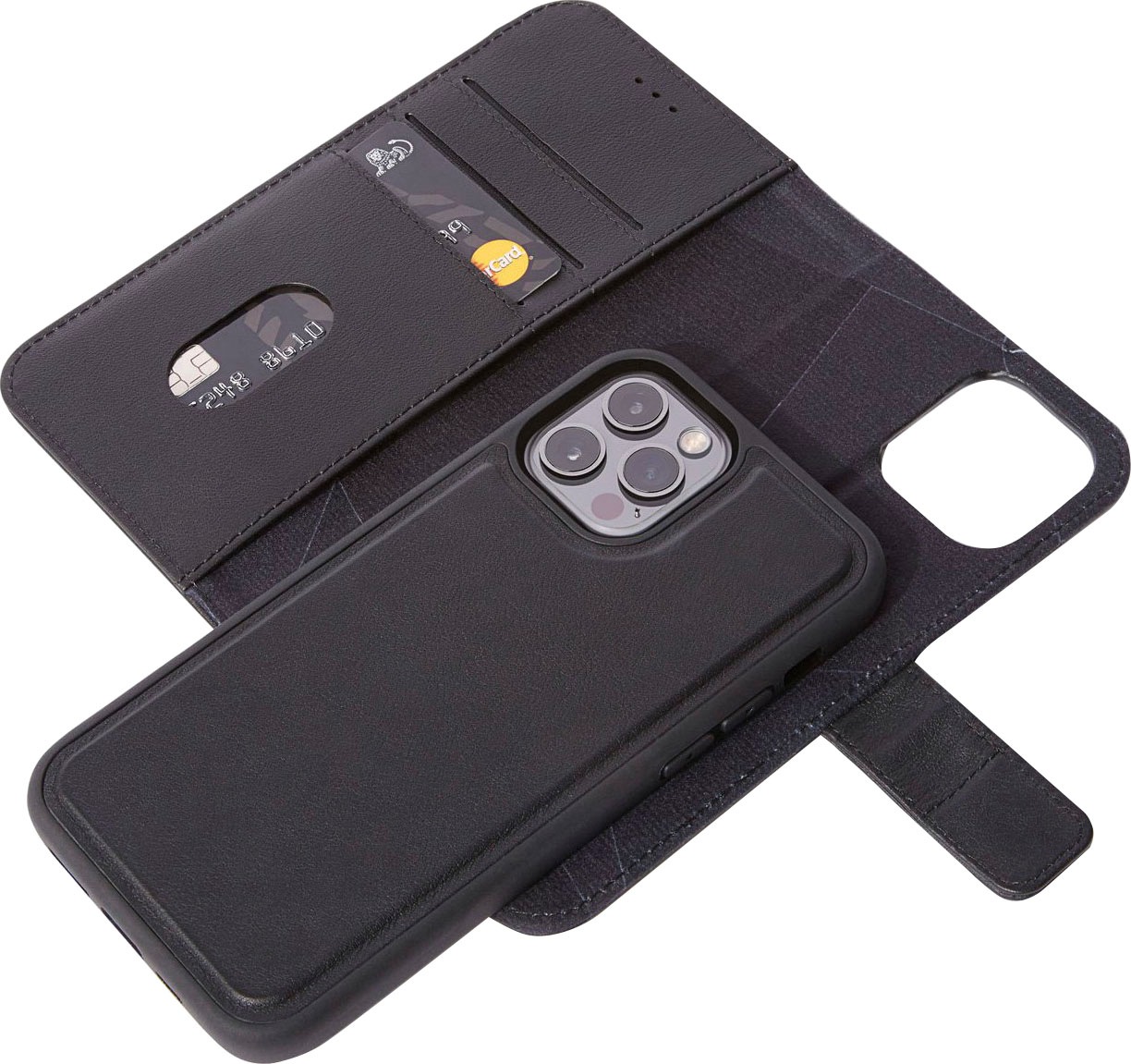 DECODED Handyhülle »Leather Detachable Wallet Magsafe iPhone 12/12Pro«, iPhone 12-iPhone 12 Pro, 15,4 cm (6,1 Zoll)
